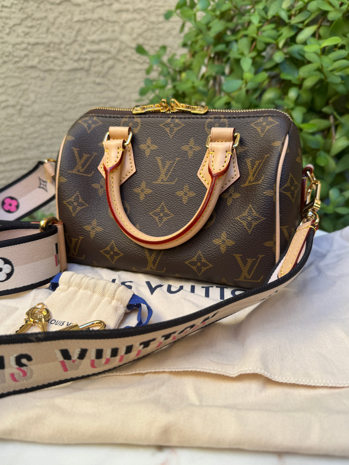 Louis Vuitton Monogram Speedy Bandoulière 20