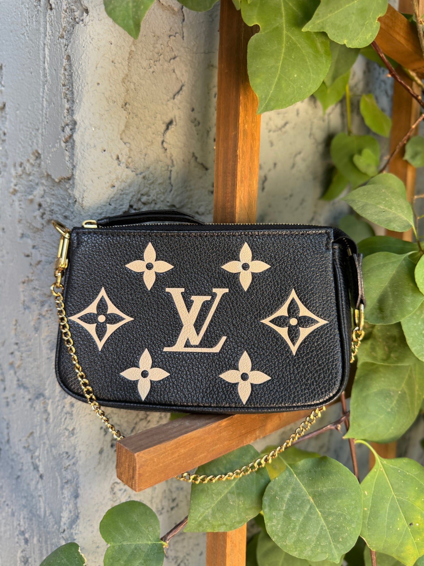 Louis Vuitton Monogram Empreinte Giant Bicolor Mini Pochette Accessoires