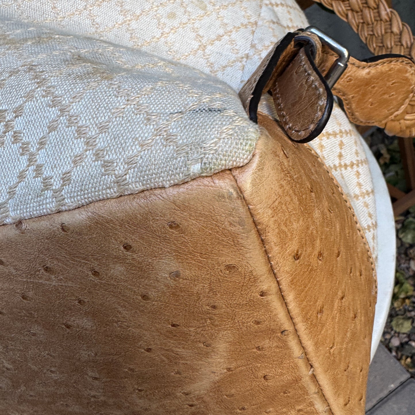 Gucci Ostrich Leather Convertible Backpack