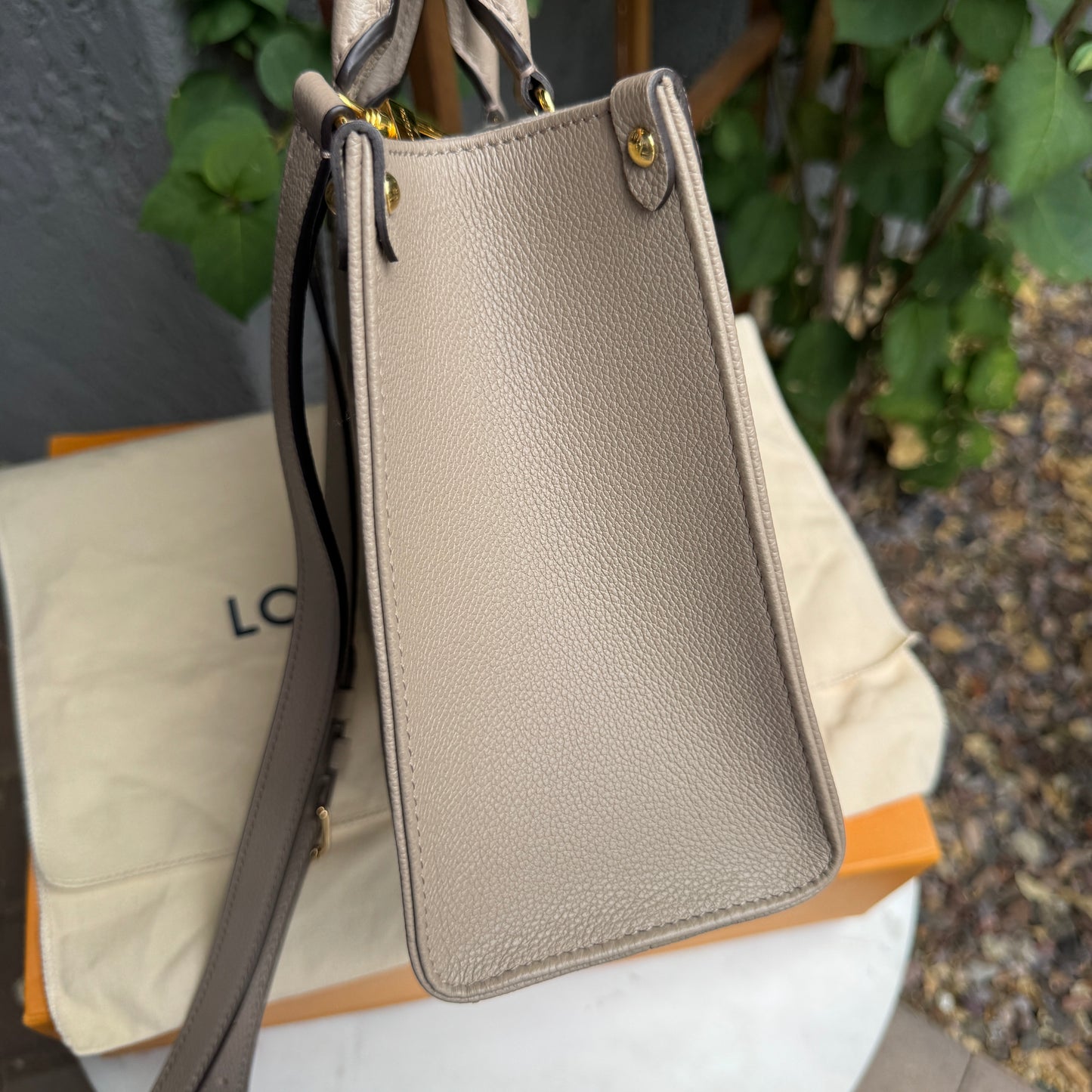 Louis Vuitton OnTheGo PM Bicolor Monogram Empreinte Leather Crossbody