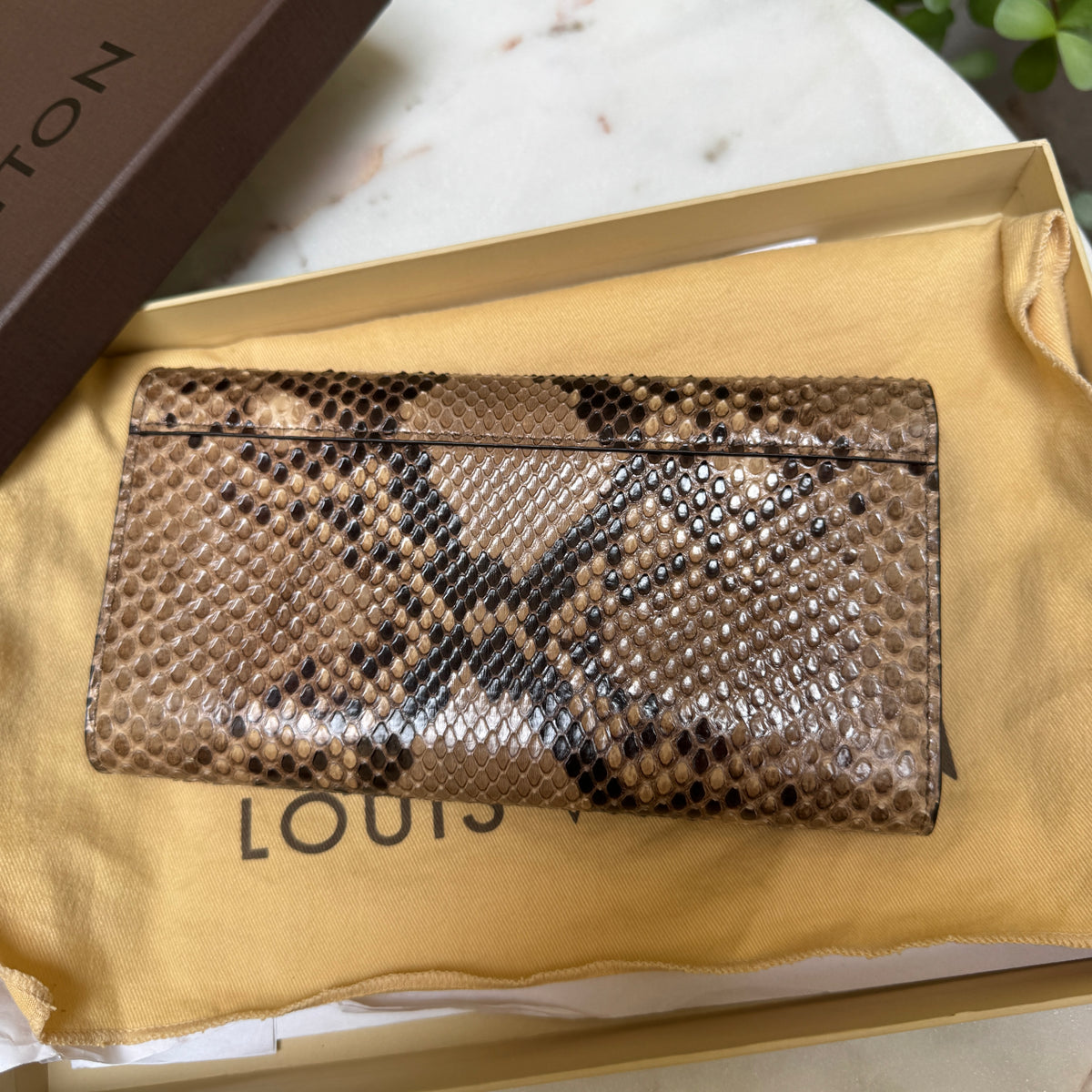 Louis Vuitton Python Twist Wallet