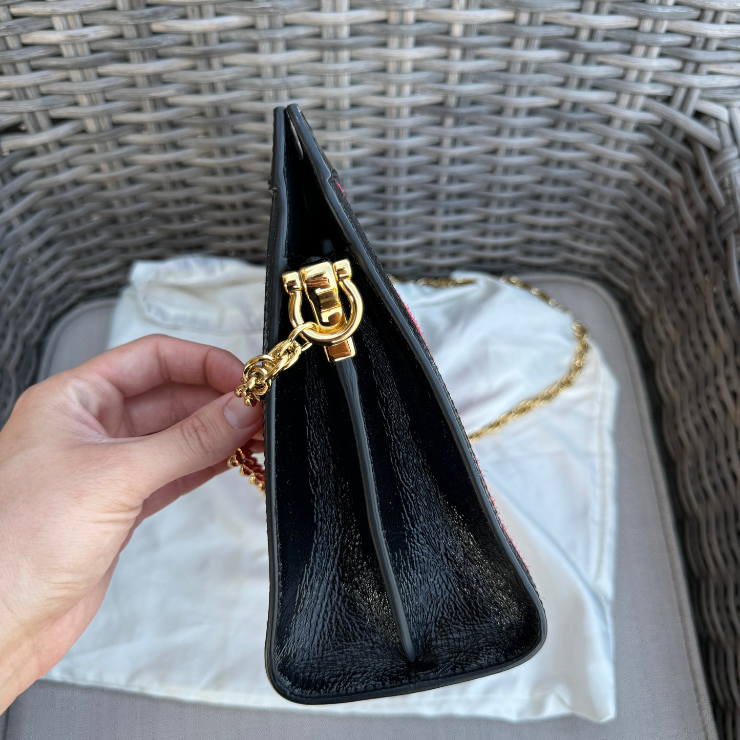 Gucci Suede Medium Ophidia Chain Shoulder Bag