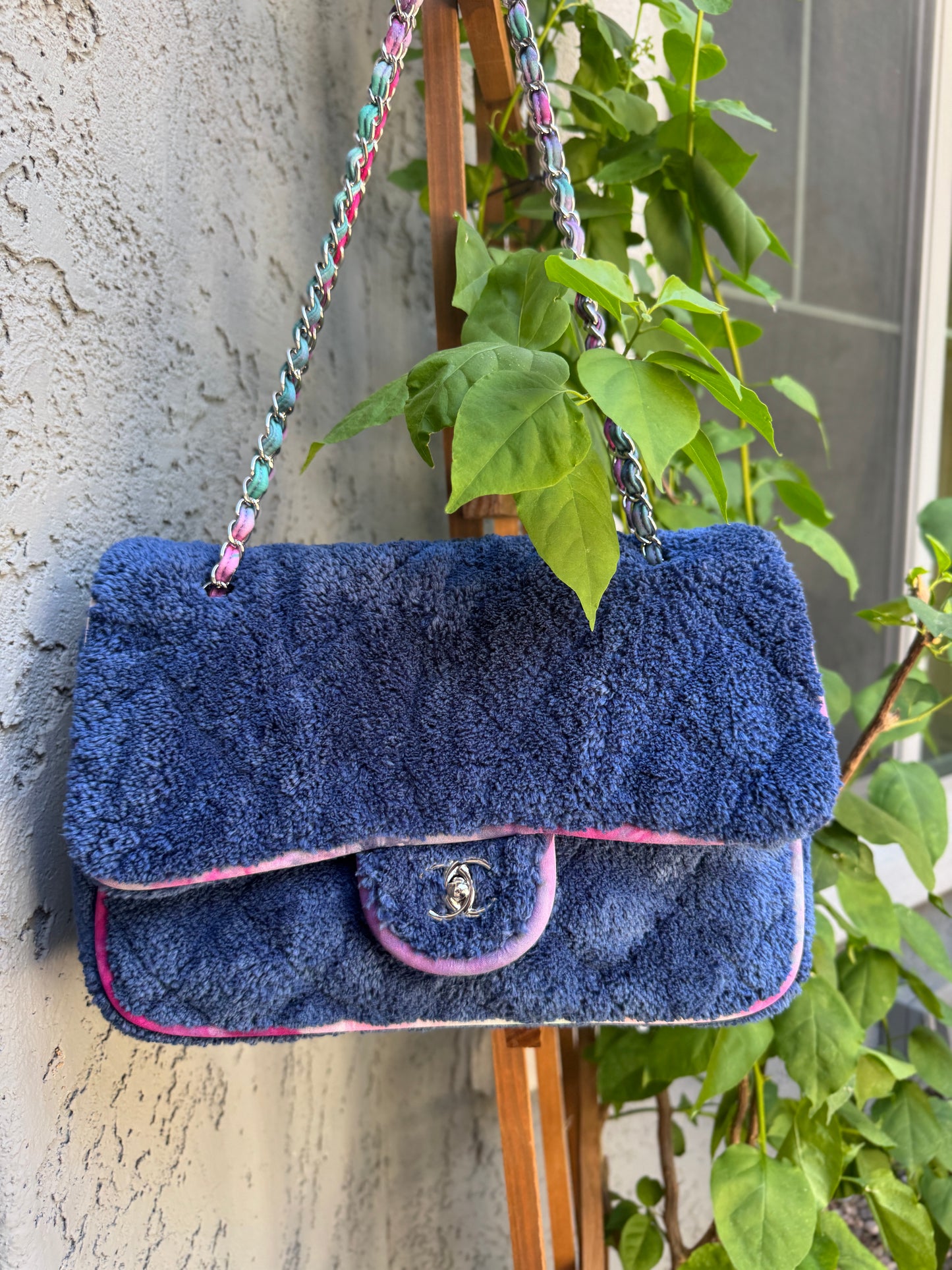 Chanel Terry Cloth Maxi Flap Bag