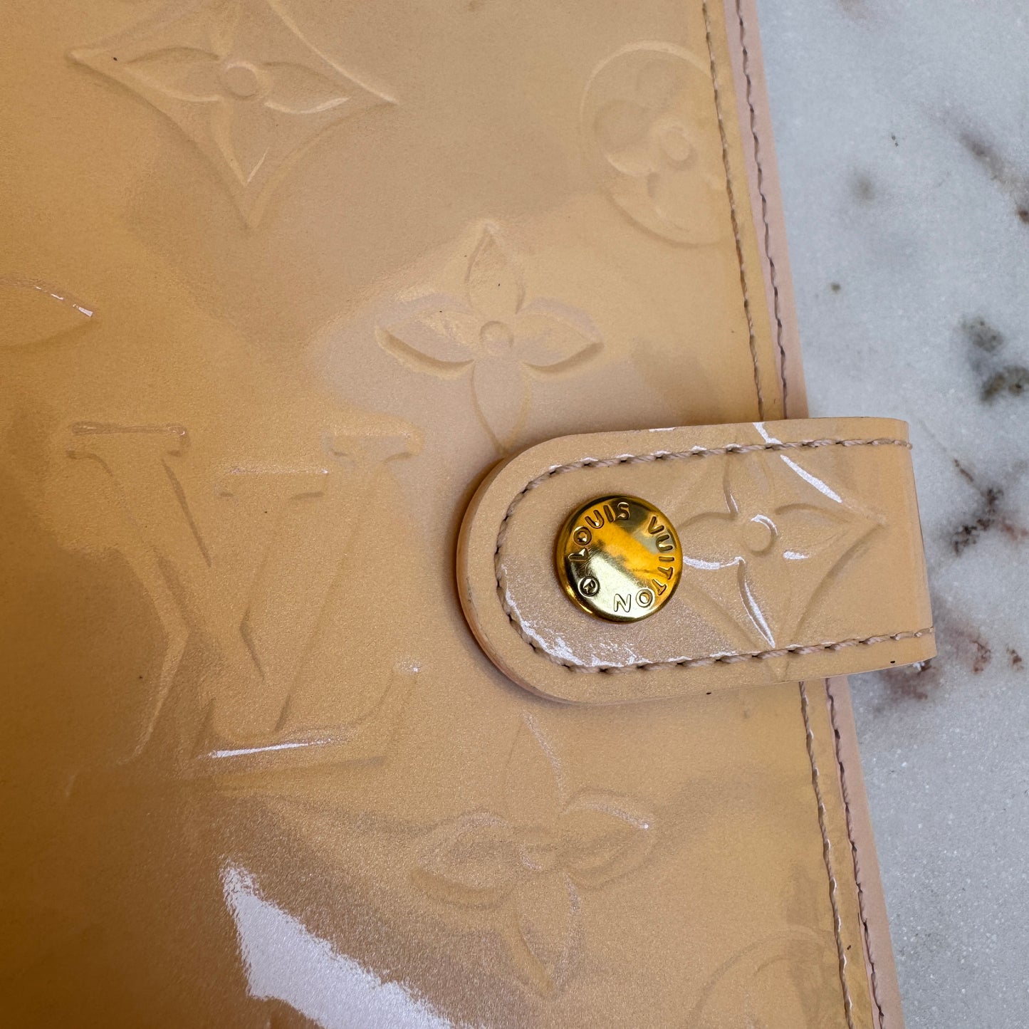 Louis Vuitton Monogram Vernis Small Ring Agenda Cover