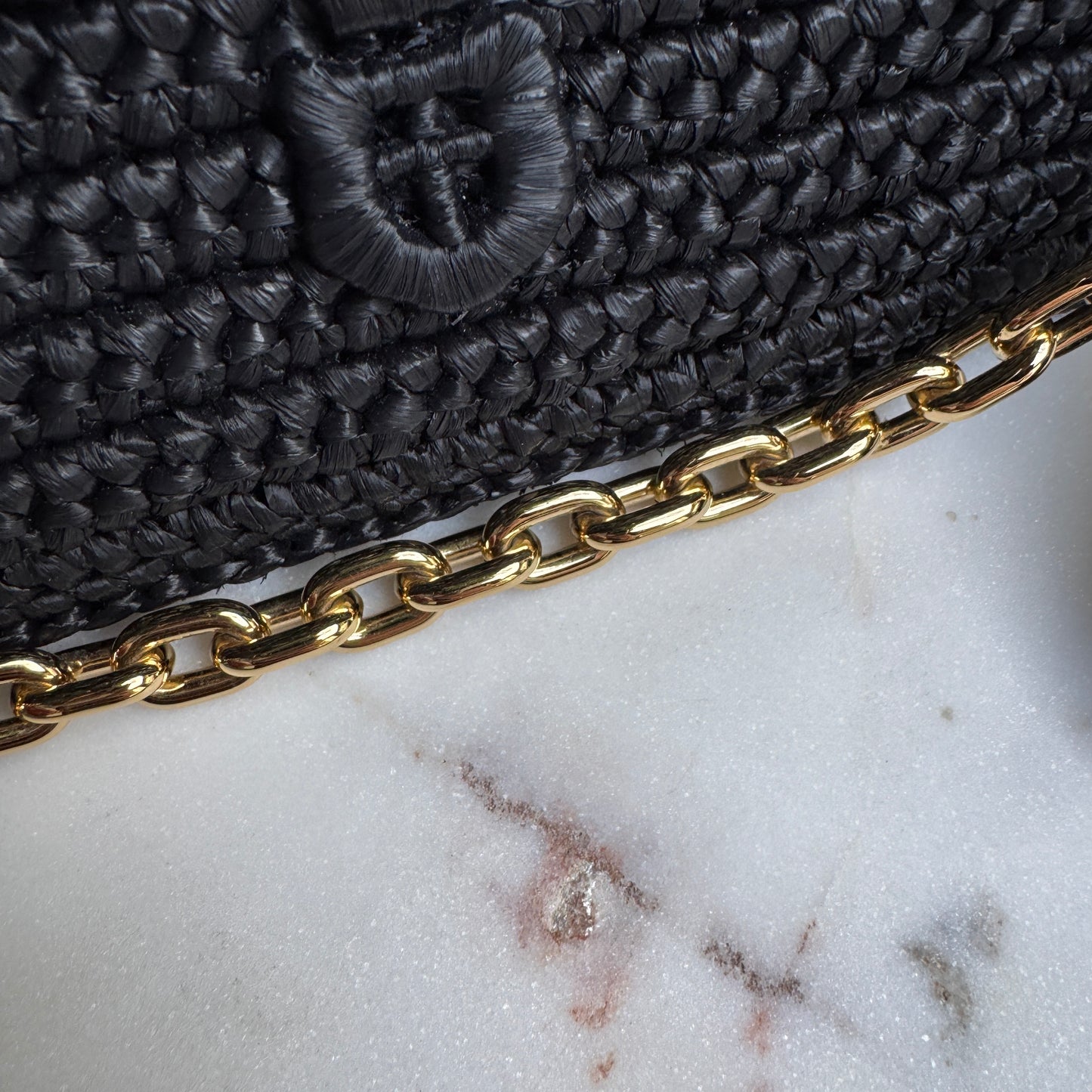 Prada Re-Edition Mini Crochet Raffia Crossbody Bag
