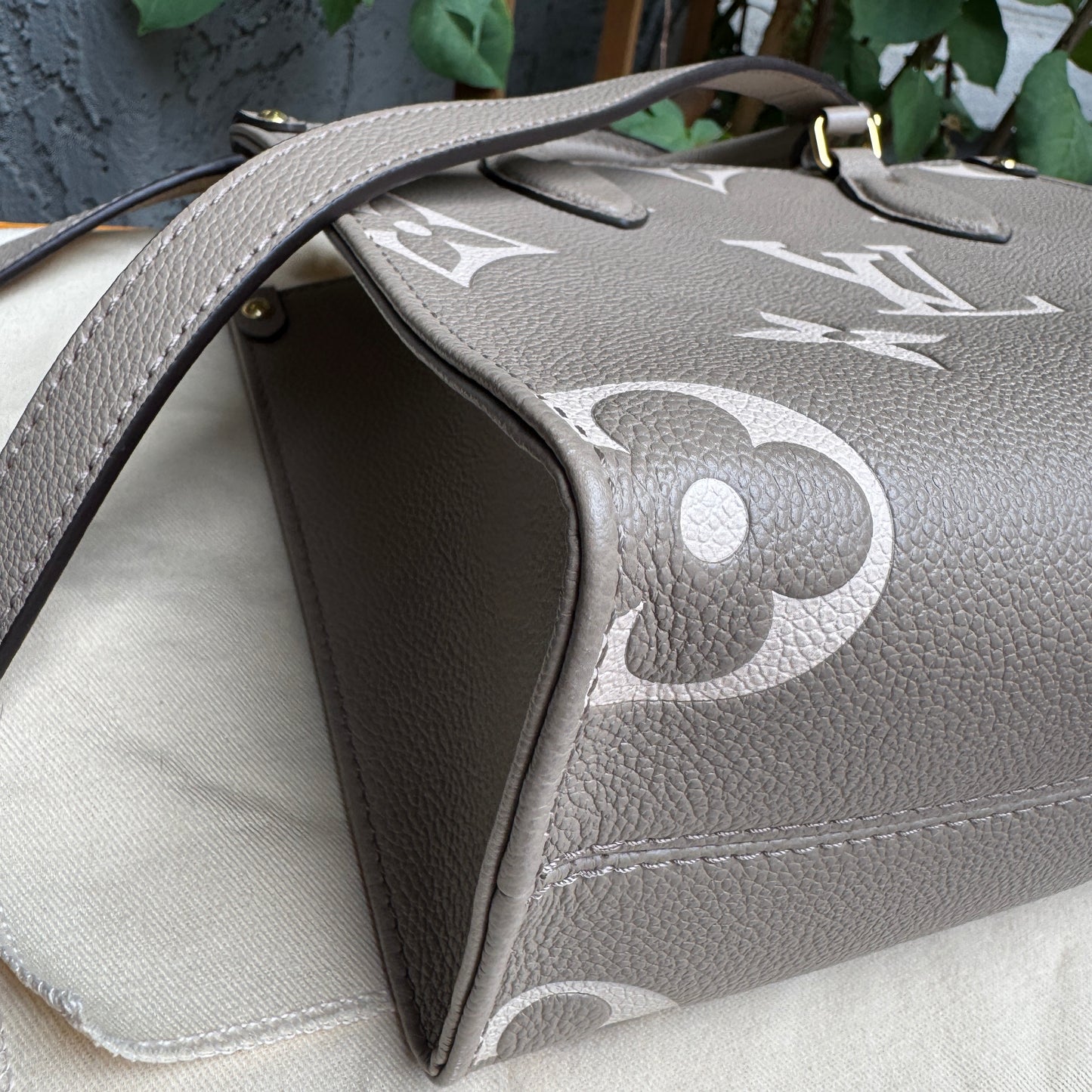 Louis Vuitton OnTheGo PM Bicolor Monogram Empreinte Leather Crossbody