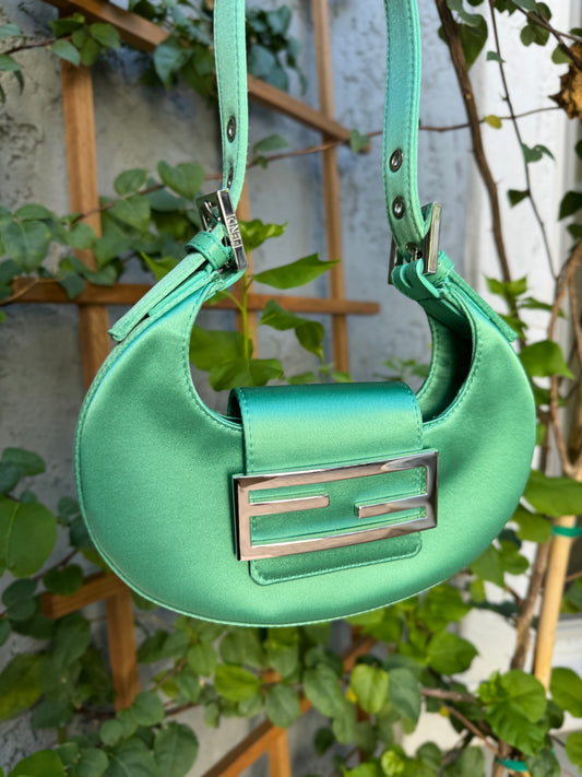 Fendi Mini Cookie Satin Shoulder Bag