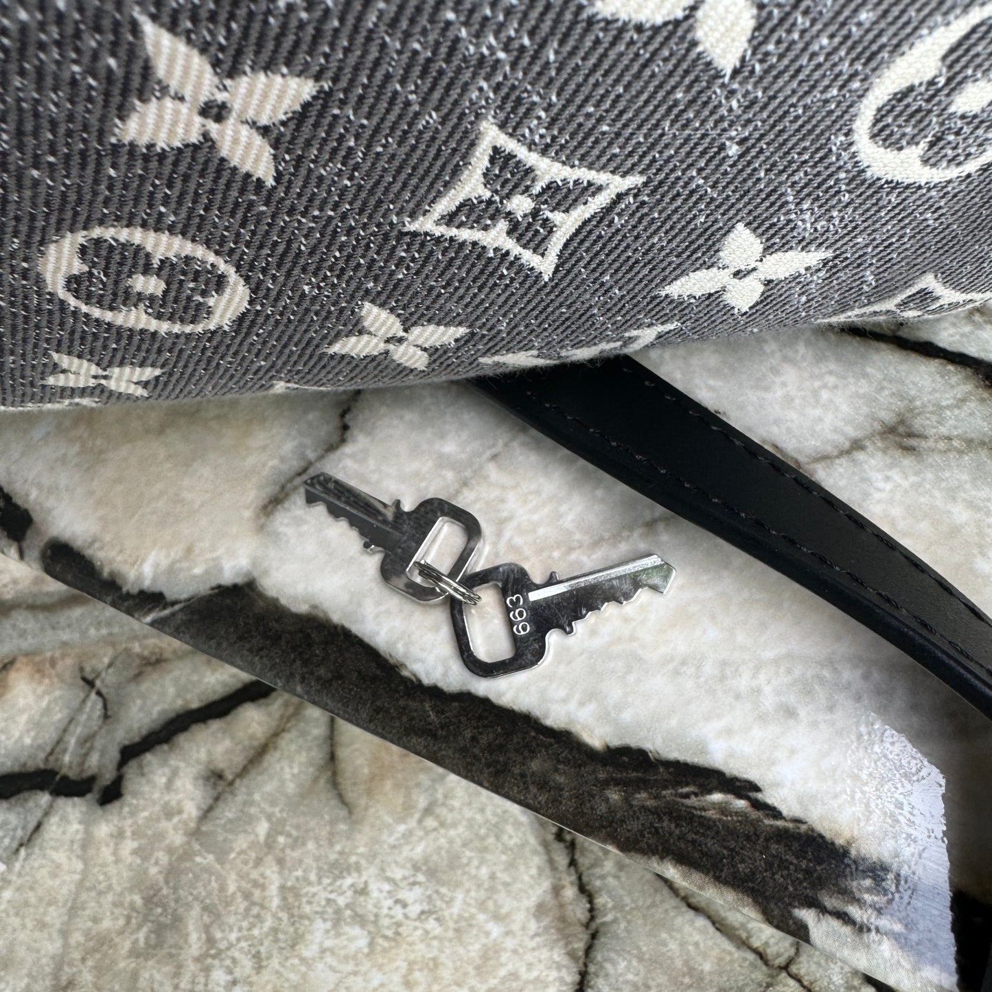 Louis Vuitton Monogram Jacquard Denim Speedy Bandouliere 25