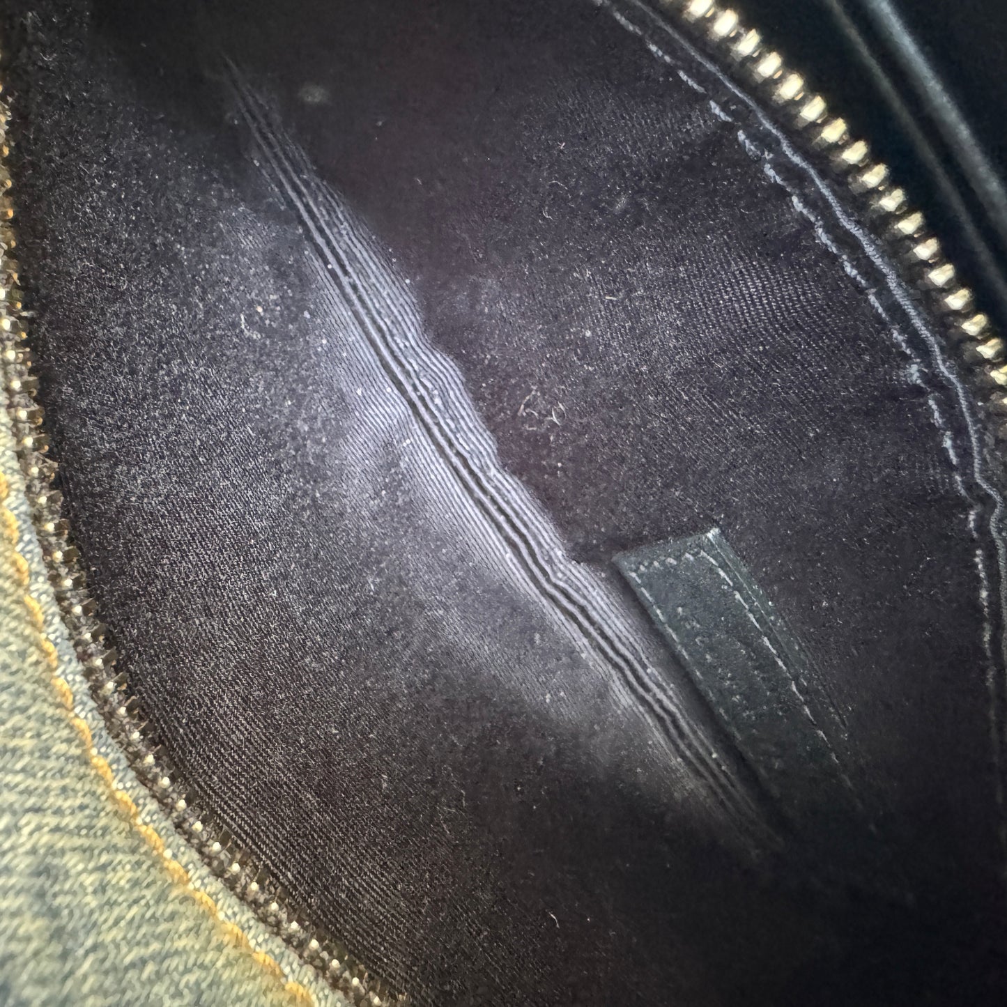 Saint Laurent Denim Toy LouLou Puffer Crossbody