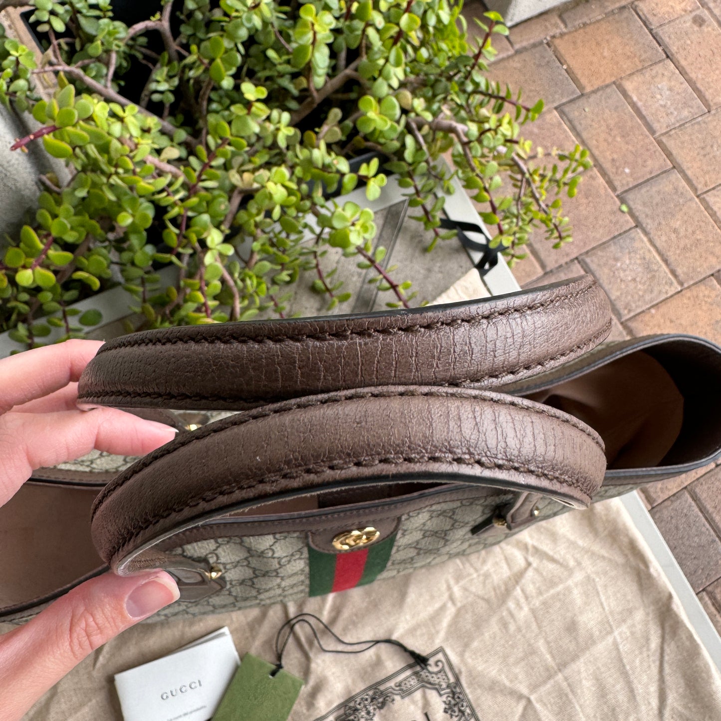Gucci GG Supreme Monogram Medium Ophidia Shopping Tote
