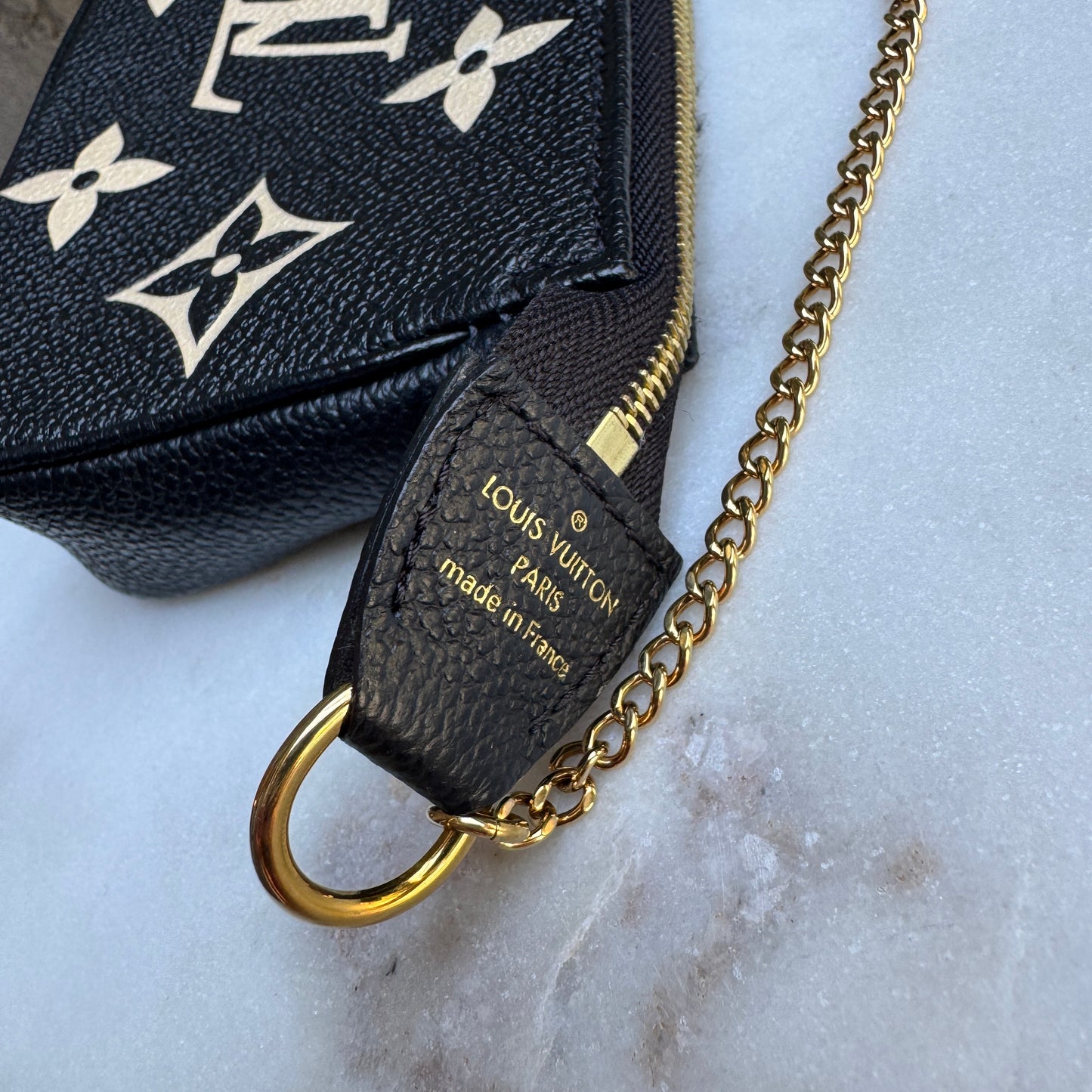 Louis Vuitton Monogram Empreinte Giant Bicolor Mini Pochette Accessoires