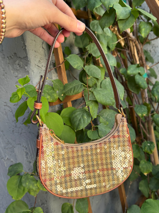 Celine Tweed & Sequin Mini Ava Bag