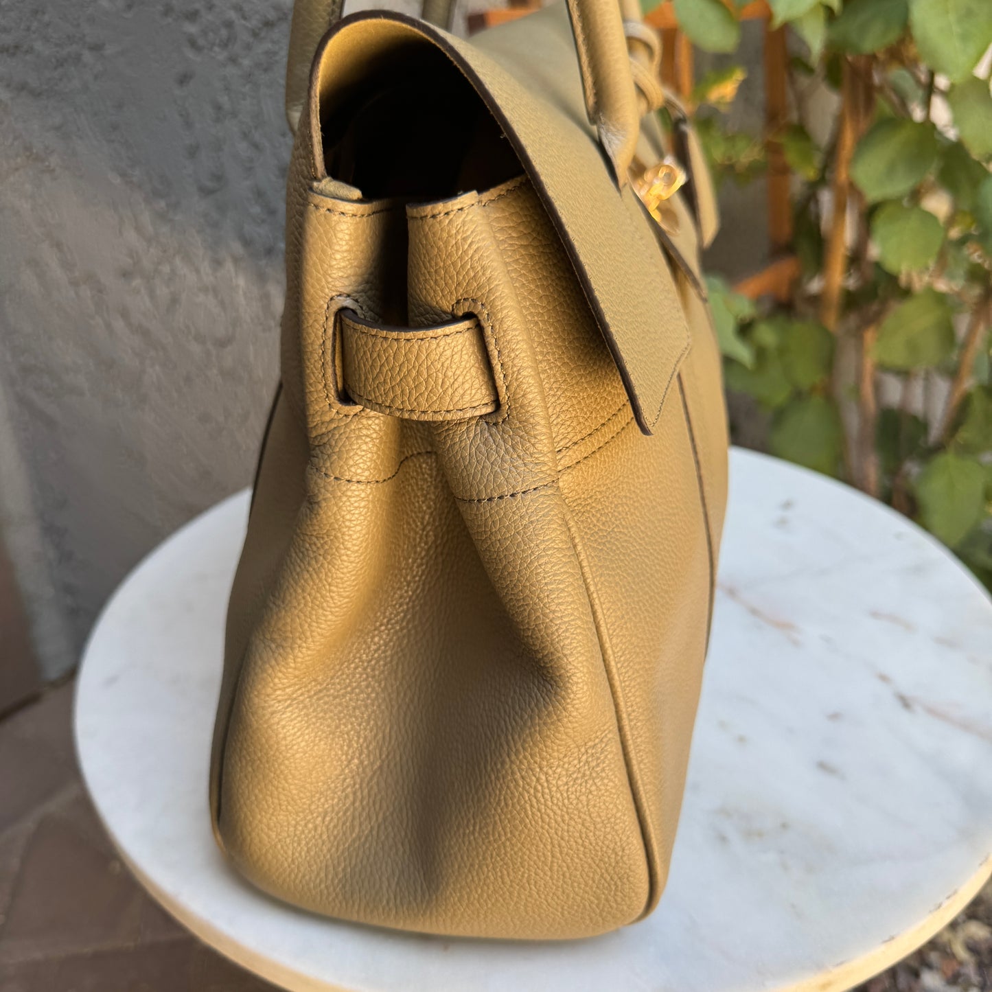 Mulberry Bayswater Grained Leather Satchel