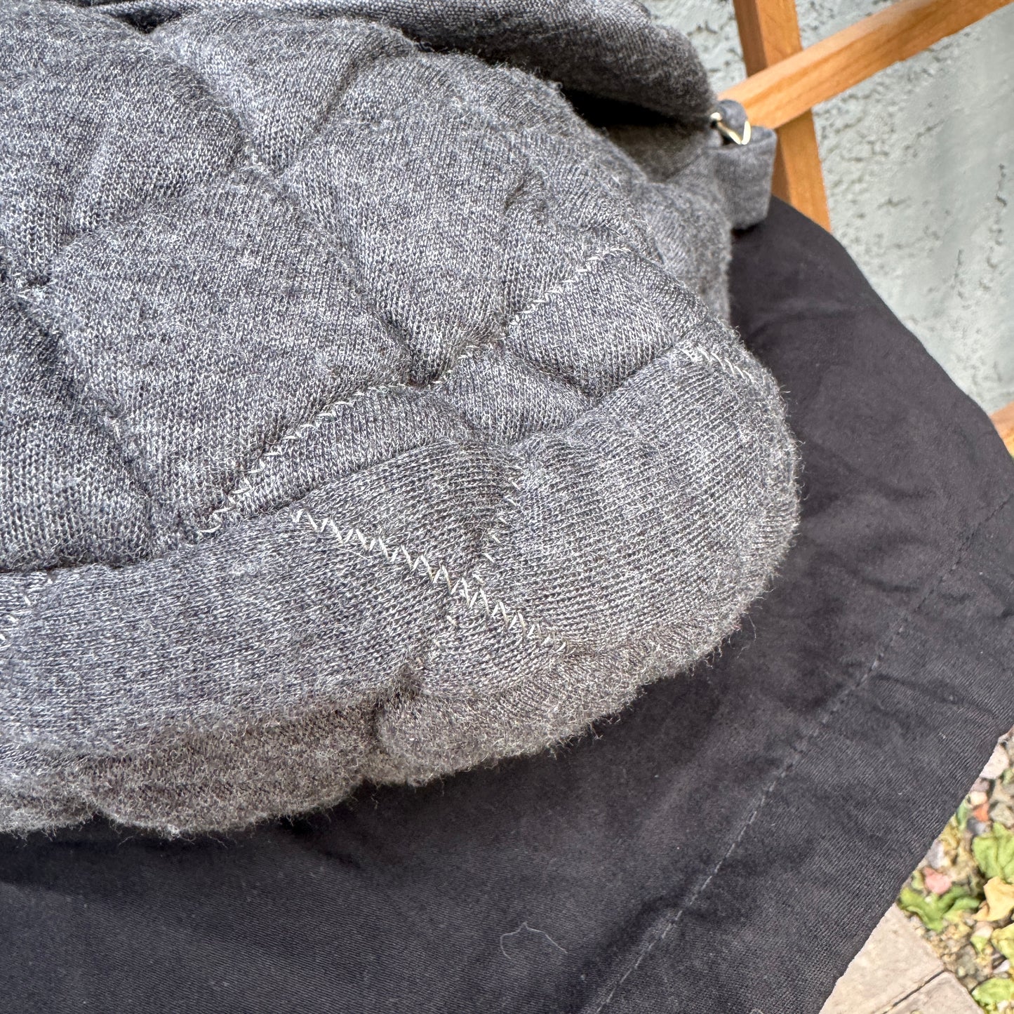 Chanel Maxi Jersey Bubble Single Flap Quilt Shoulder Bag