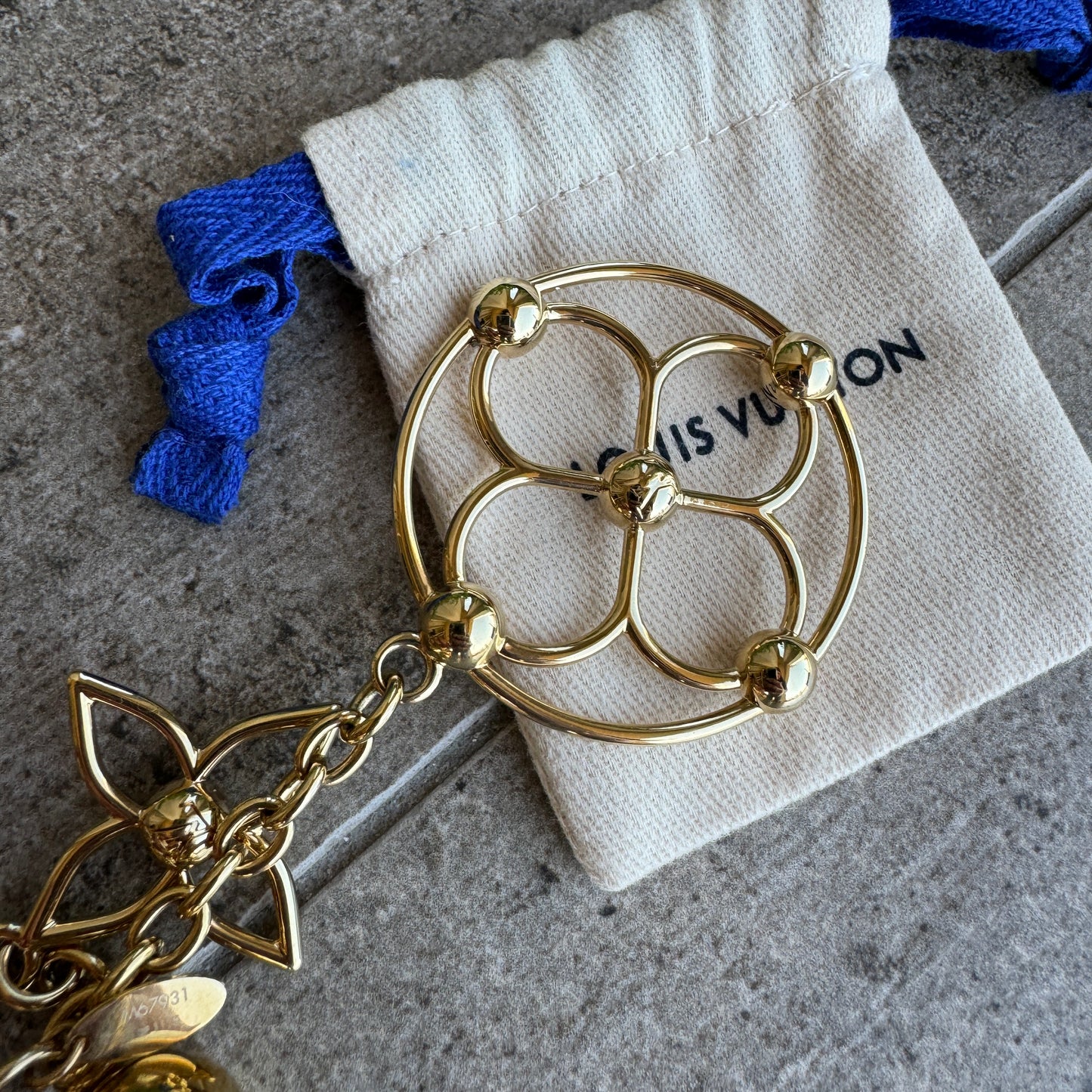 Louis Vuitton Bloomy Gold Bag Charm
