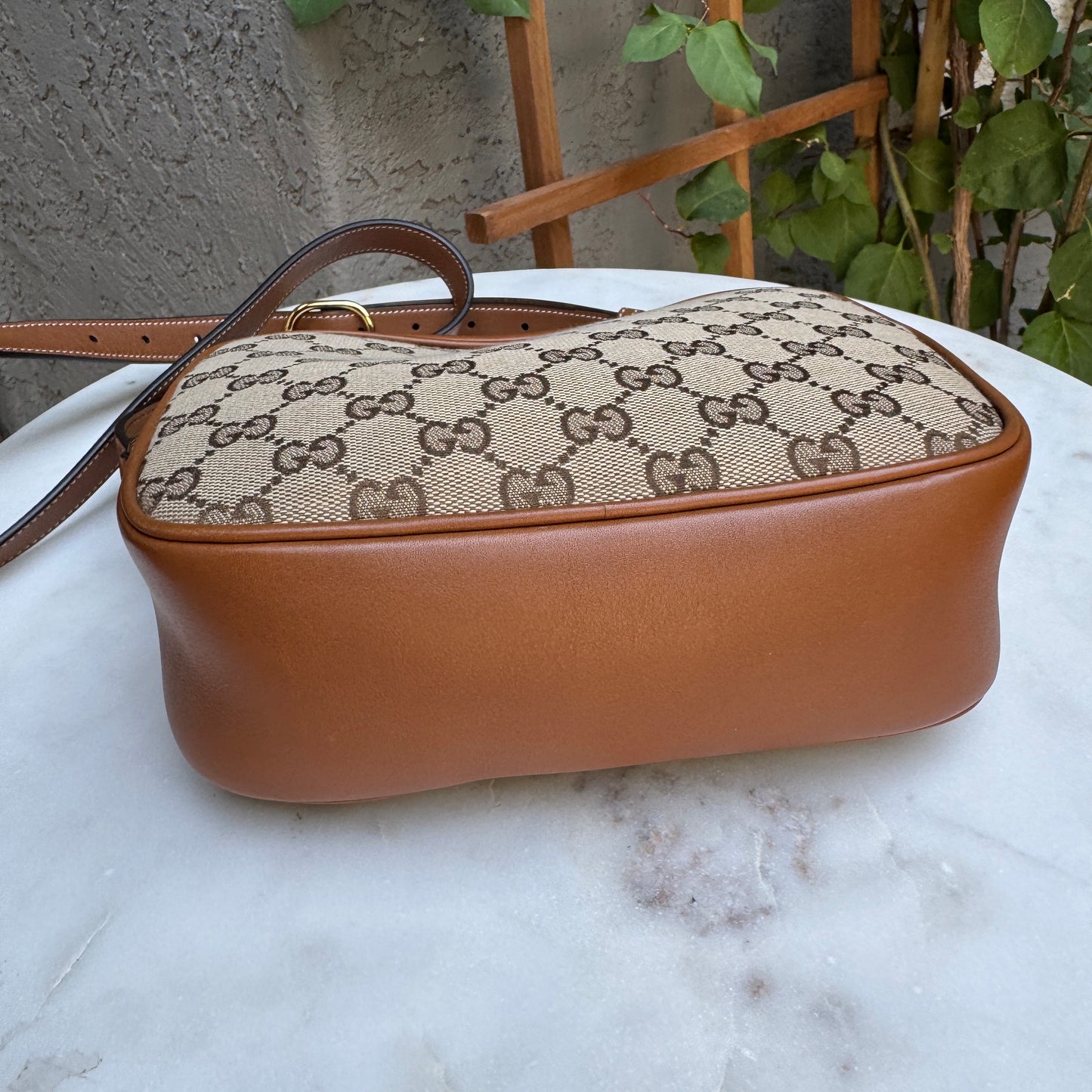 Gucci Blondie Monogram GG Canvas Camera Bag