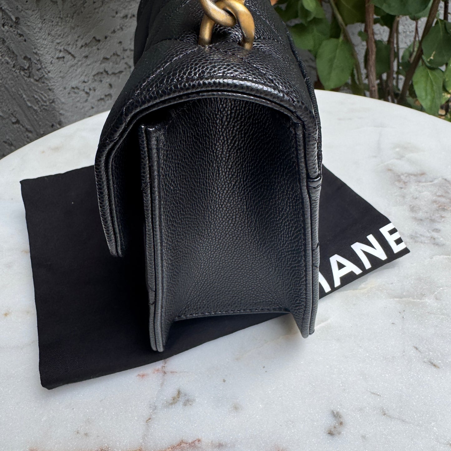 Chanel Shiny Caviar Quilted Small Single Flap Crossbody