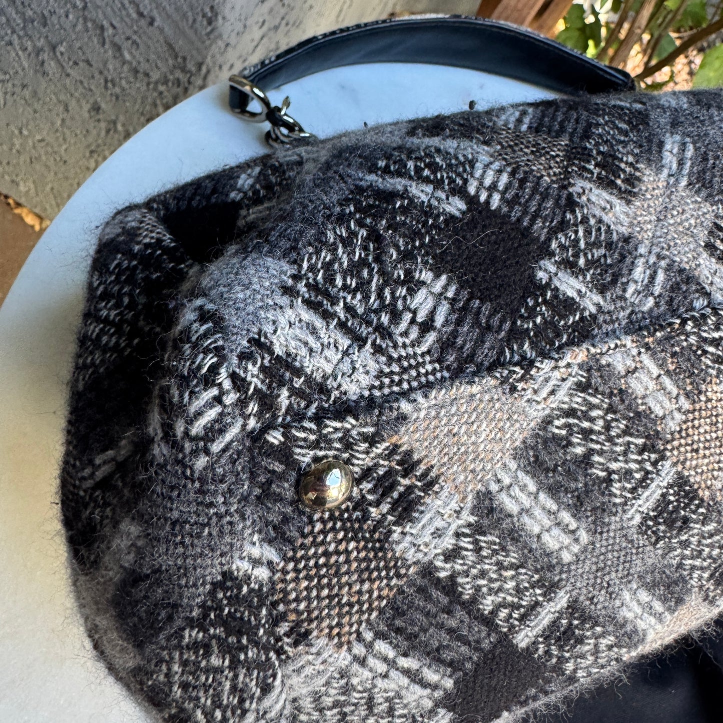 Chanel Tweed CC East West Shoulder Bag