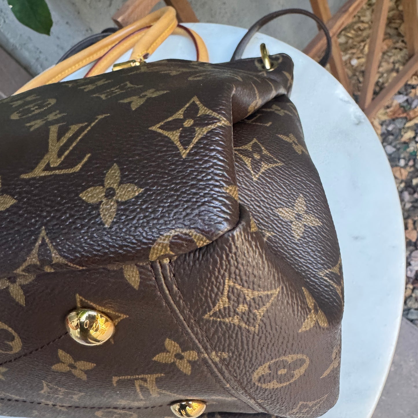 Louis Vuitton Pallas MM Monogram Shoulder Bag