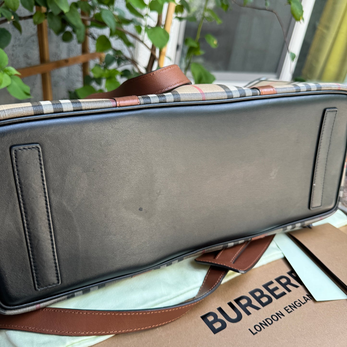 Burberry Parker Vintage Check Diaper Bag