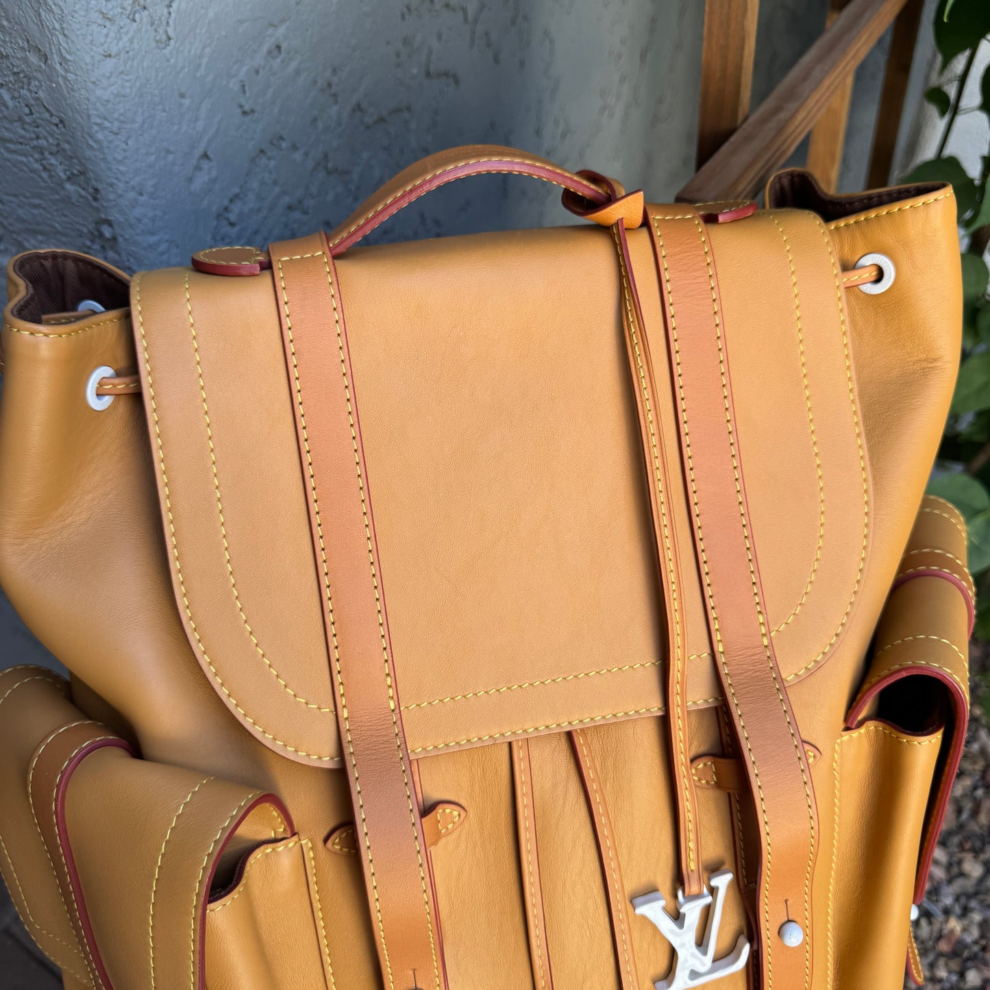 Louis Vuitton x Virgil Abloh Vachetta Leather Christopher Backpack GM