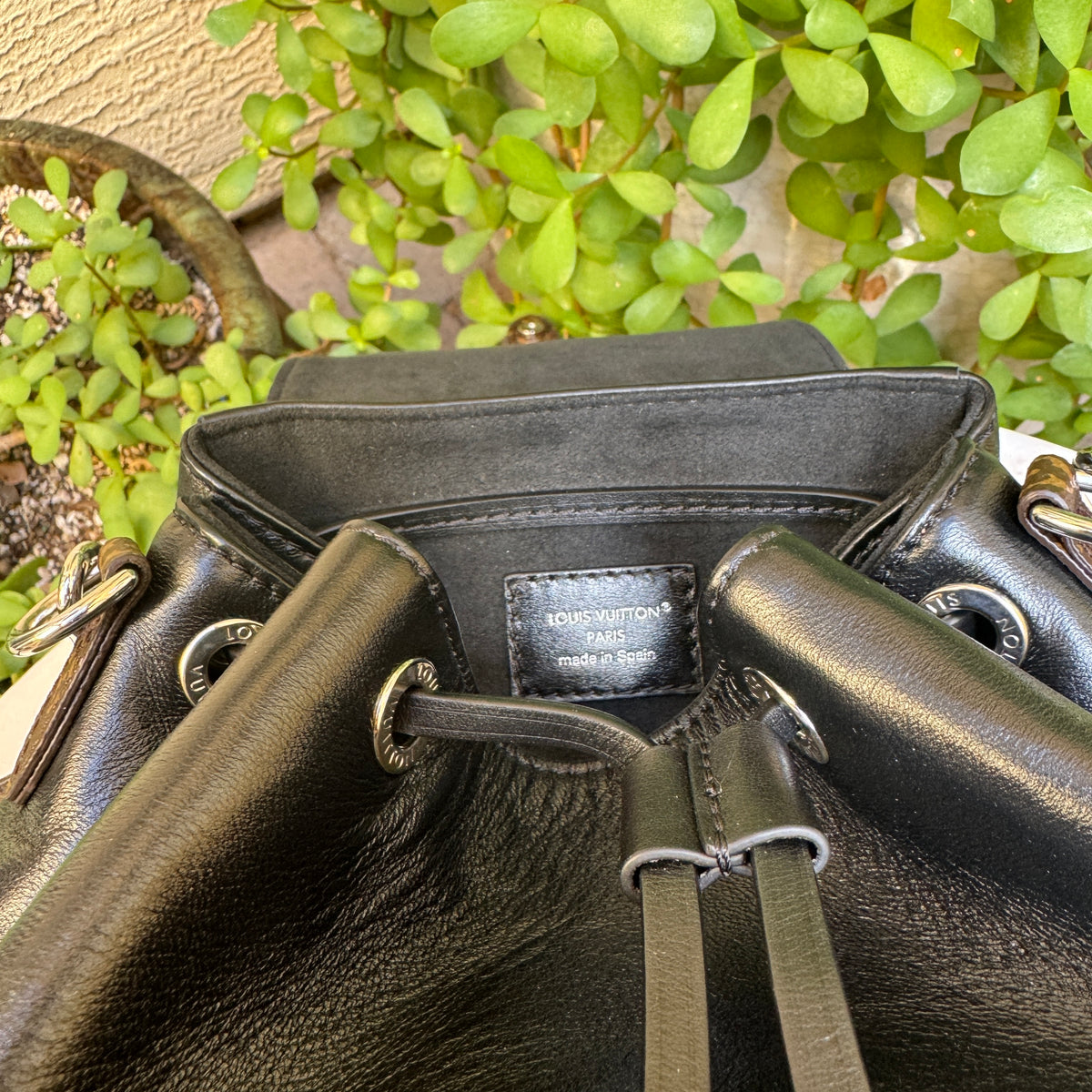 Louis Vuitton Lambskin Montsouris Vibe PM Backpack