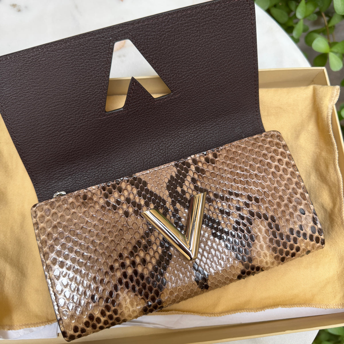 Louis Vuitton Python Twist Wallet