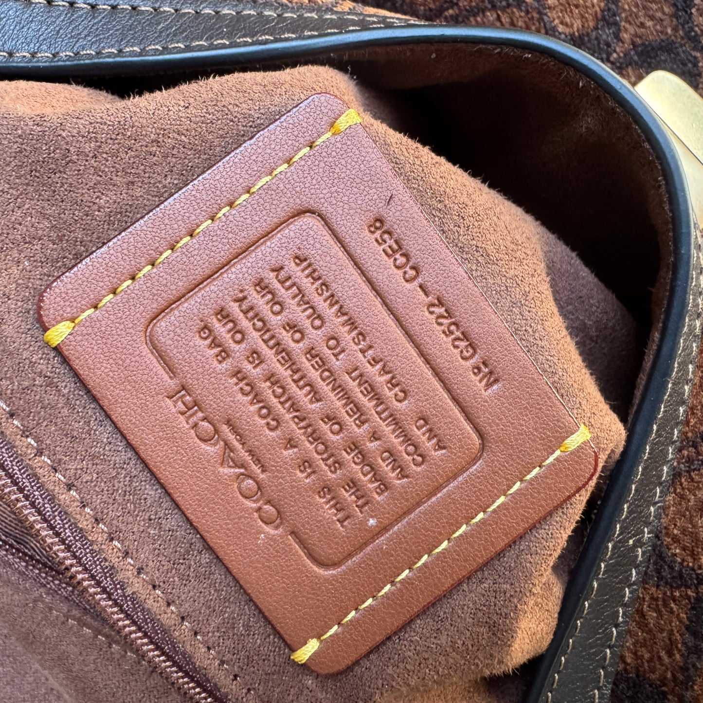 Coach Chenille Large Etta Flap Shoulder Bag