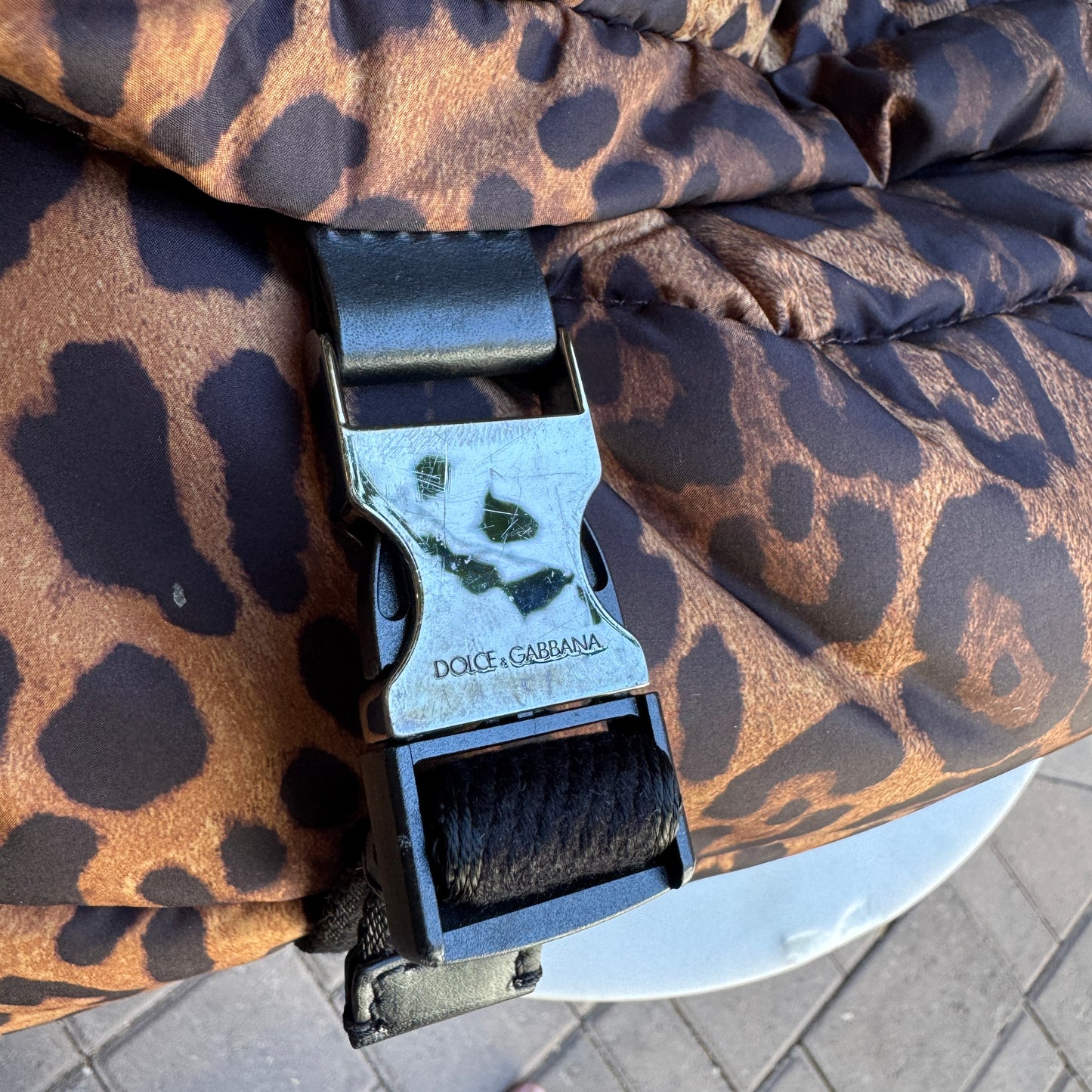 Dolce & Gabbana DG Leo XL Leopard Nylon Sicily Crossbody