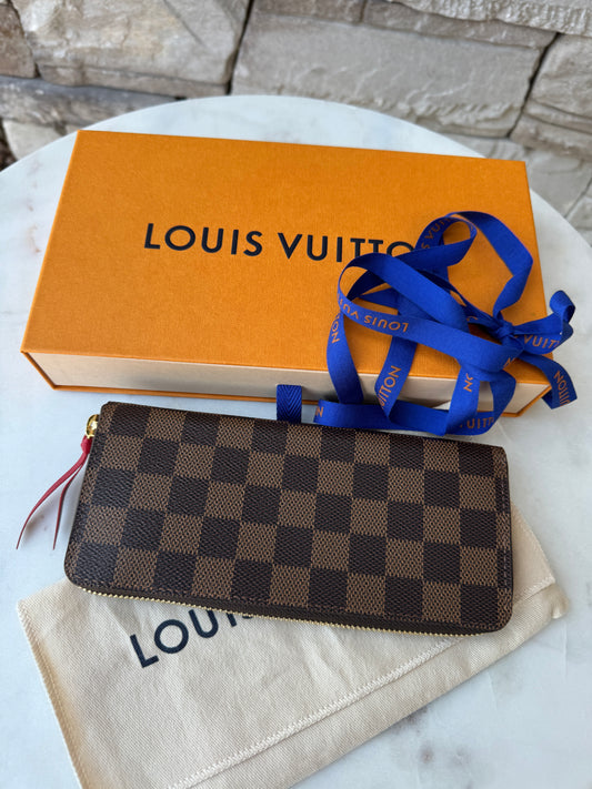Louis Vuitton Damier Ebene Clemence Wallet