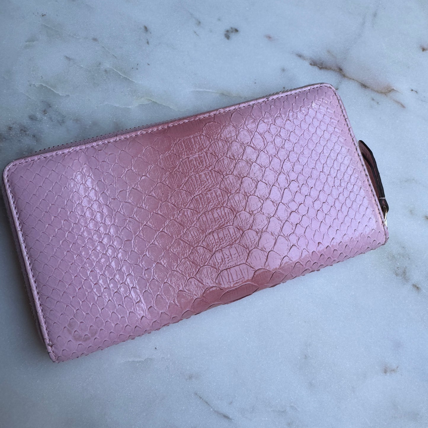 Gucci Ombré Python Zippy Wallet