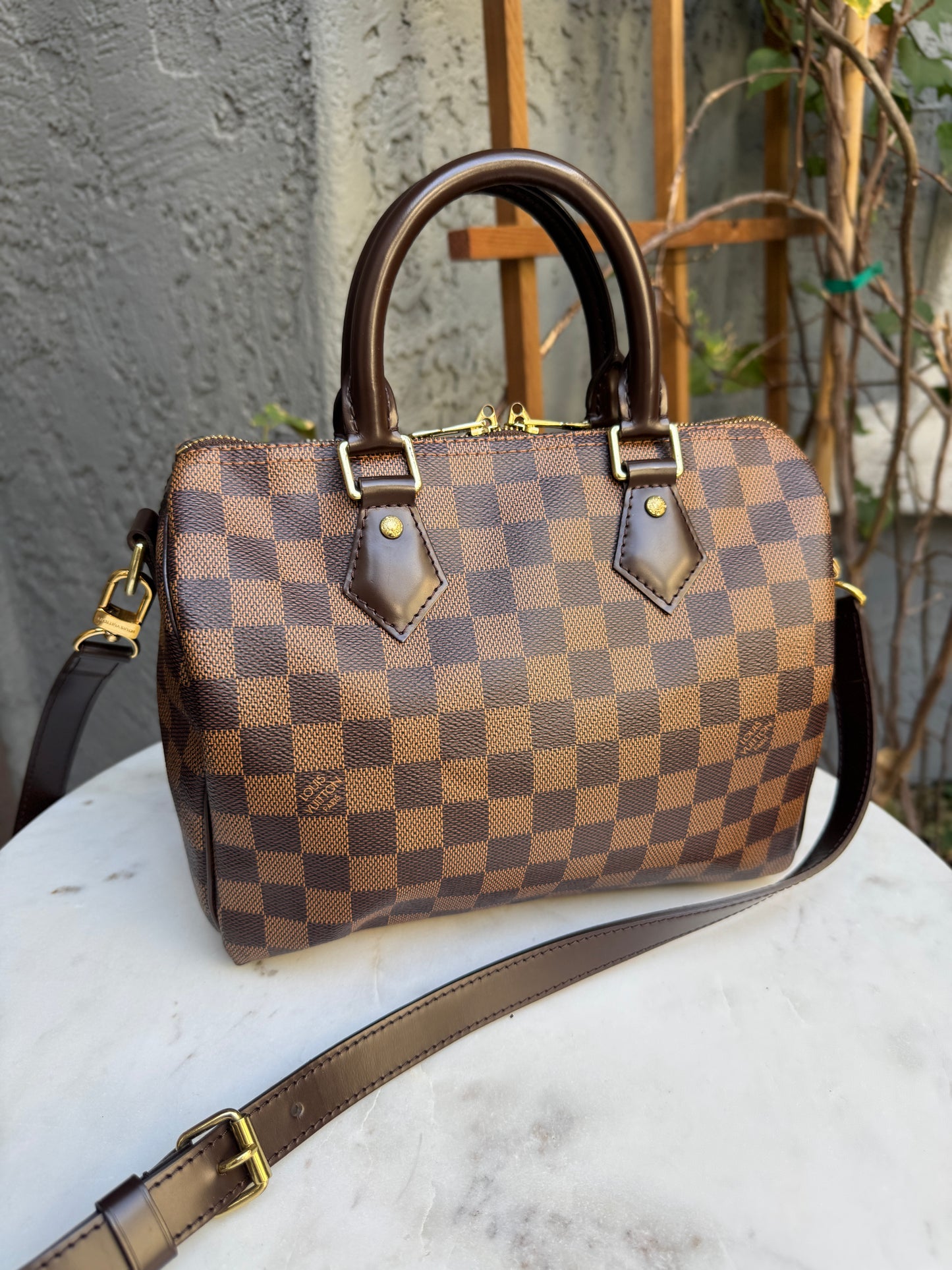 Louis Vuitton Damier Ebene Speedy Bandoulière 25