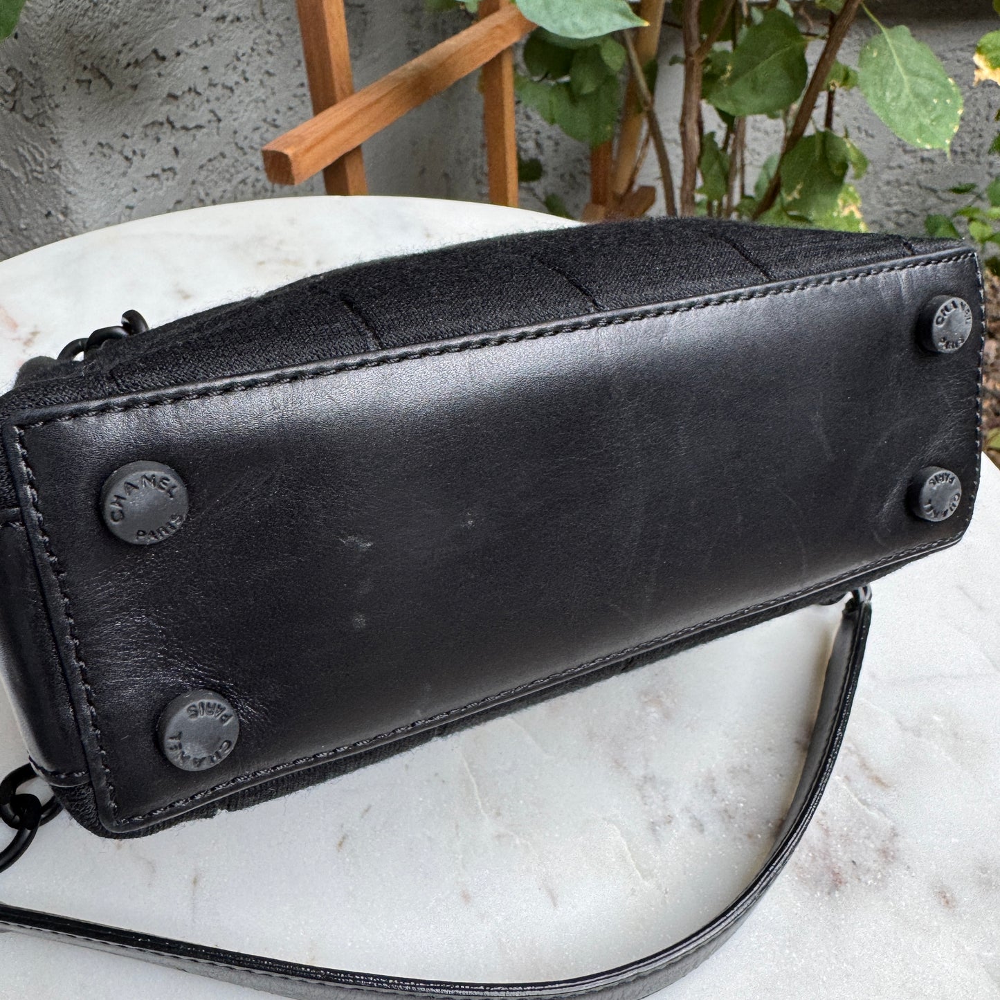 Chanel Y2K Jersey Chocolate Bar Shoulder Bag