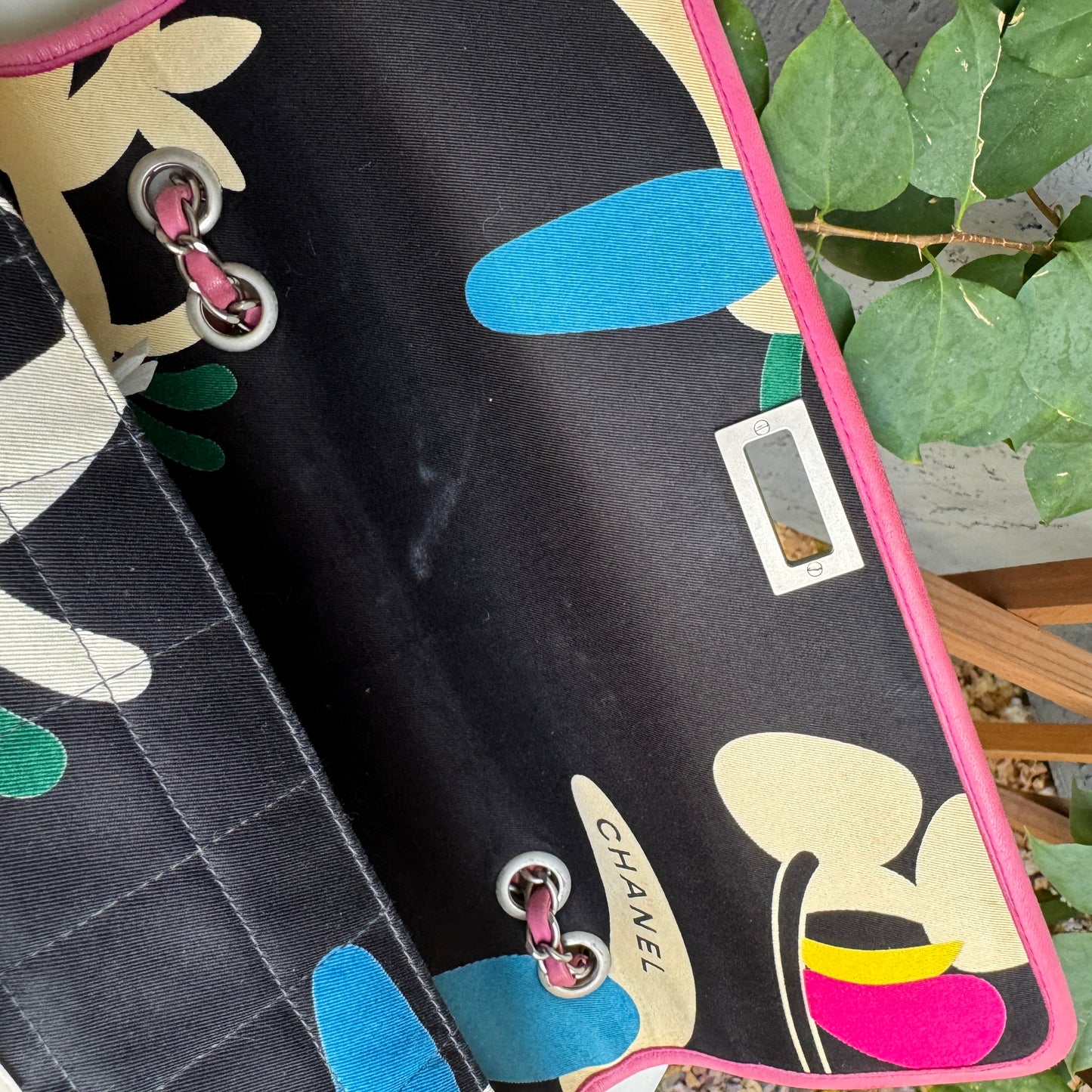 Chanel Vintage Reissue Single Flap Quilted Chocolate Bar Shoulder Bag