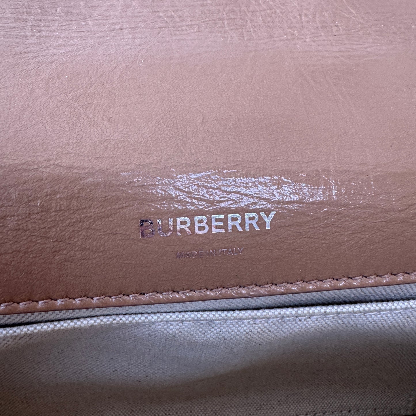 Burberry Lola Small Patent Leather Resin Shoulder Bag
