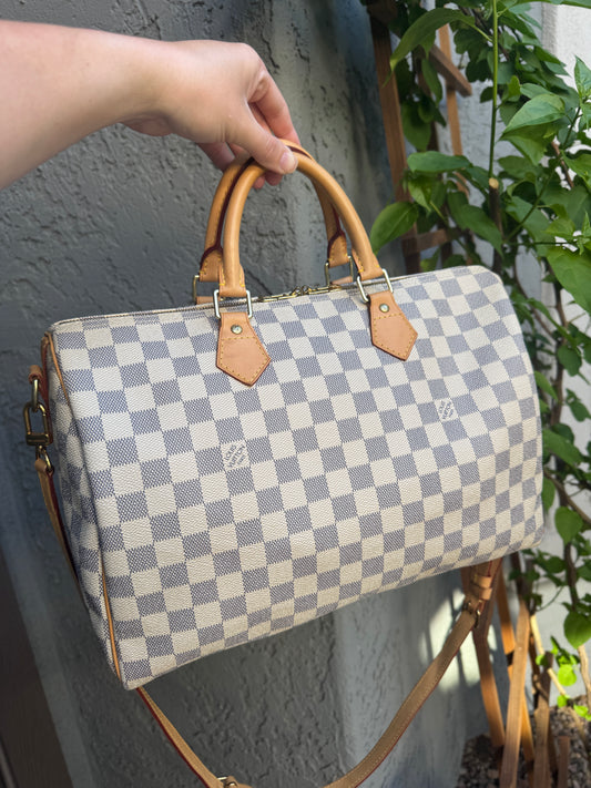 Louis Vuitton Damier Azur Speedy Bandouliere 35