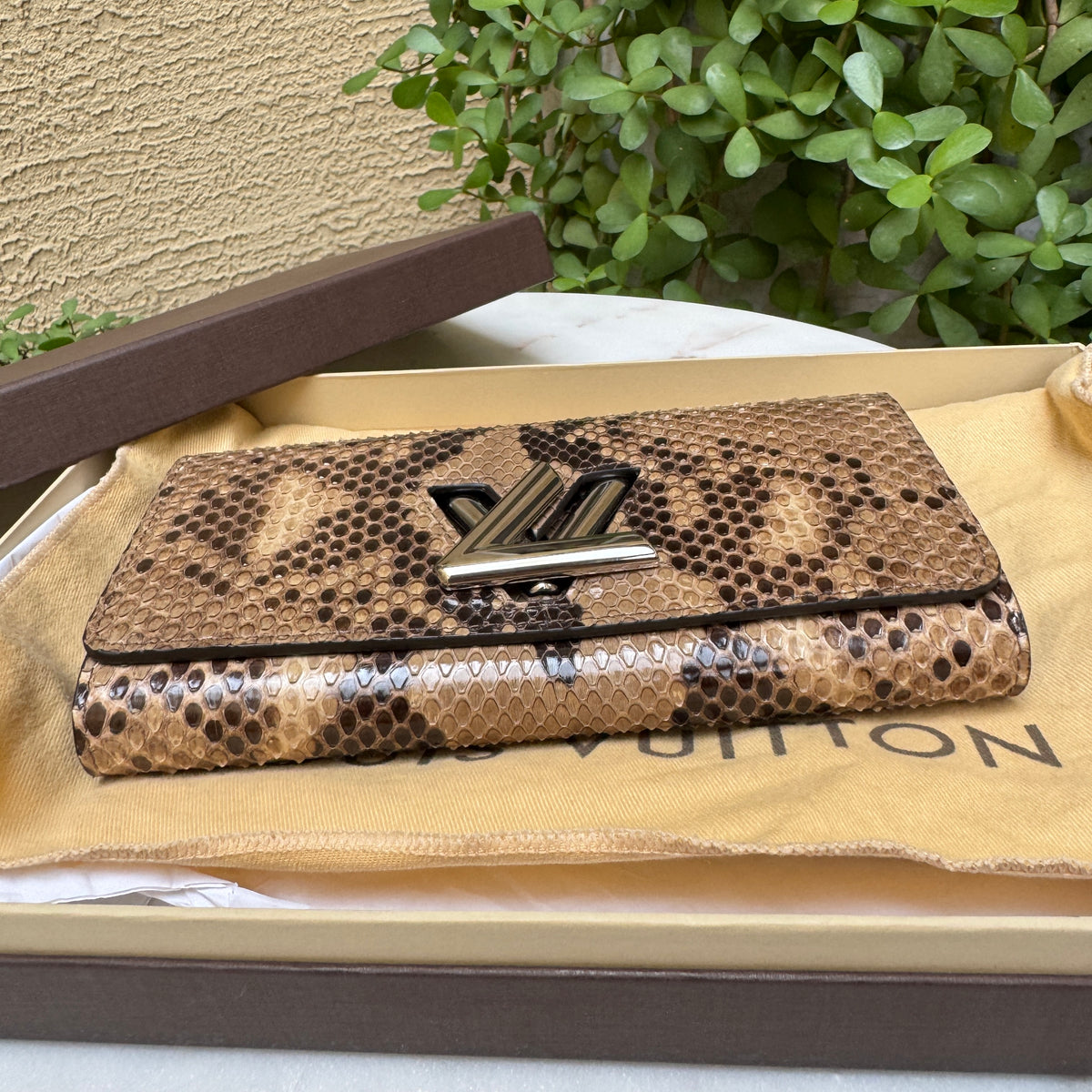 Louis Vuitton Python Twist Wallet