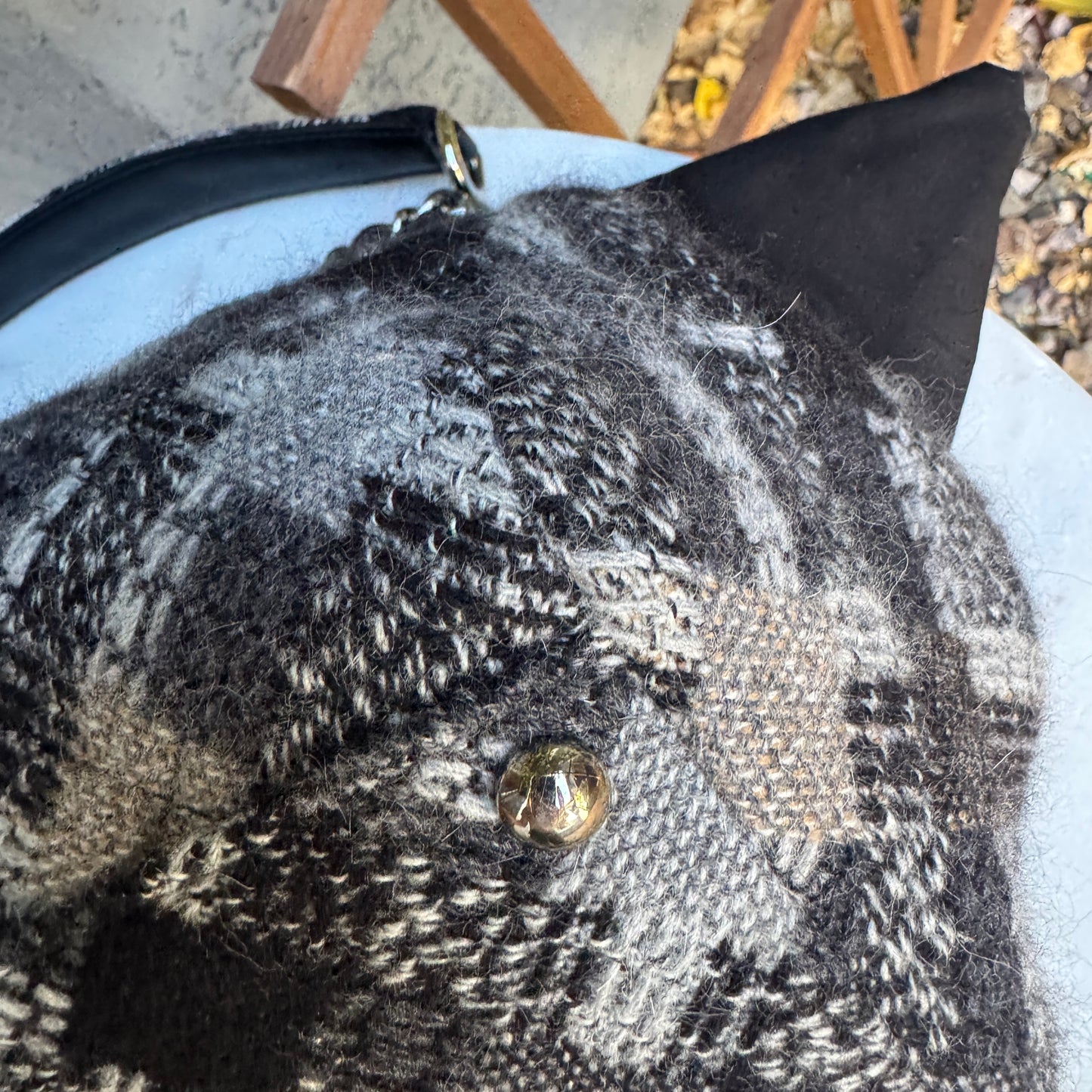 Chanel Tweed CC East West Shoulder Bag