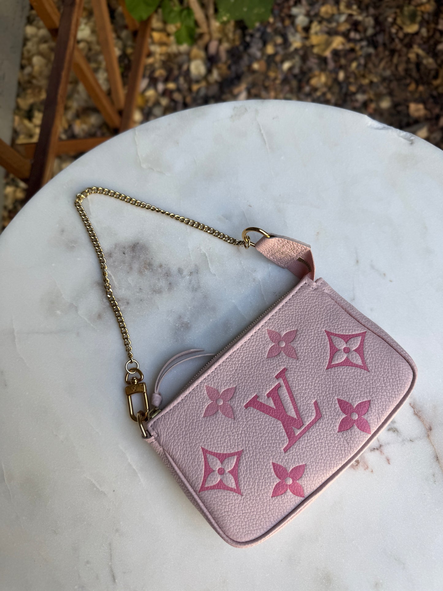 Louis Vuitton By The Pool Monogram Empreinte Giant Mini Pochette Accessoires