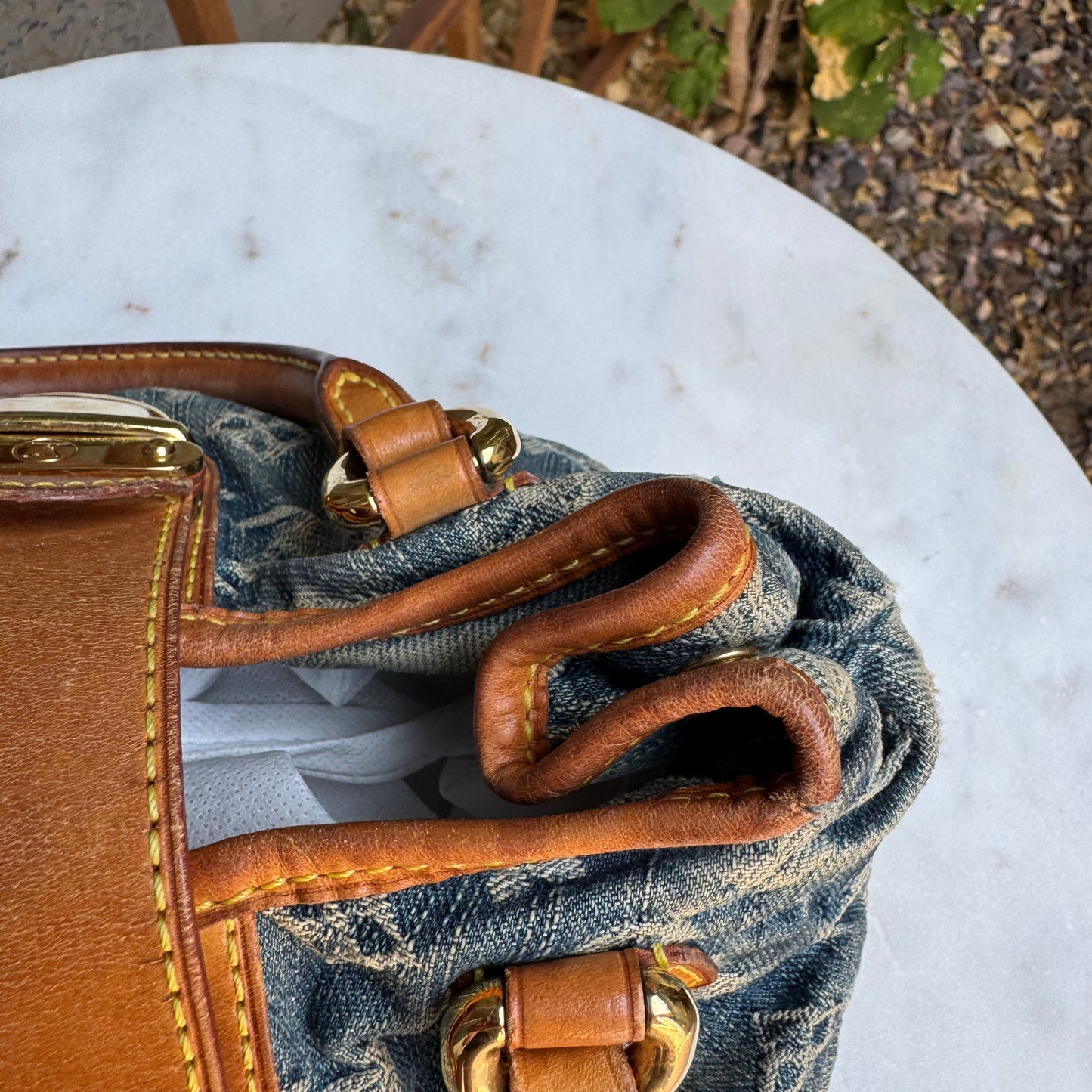 Louis Vuitton Monogram Denim Pleaty Bag