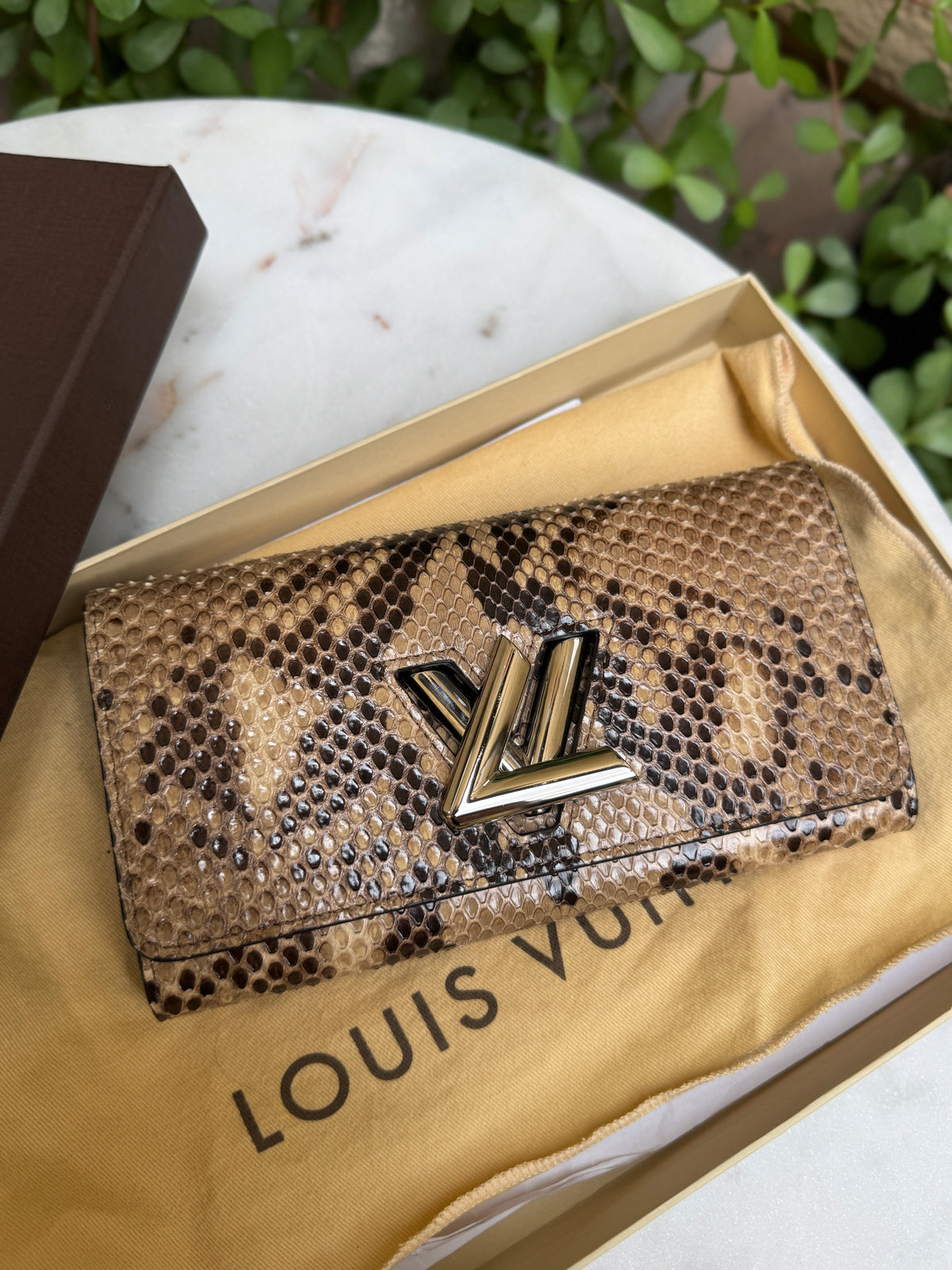 Louis Vuitton Python Twist Wallet