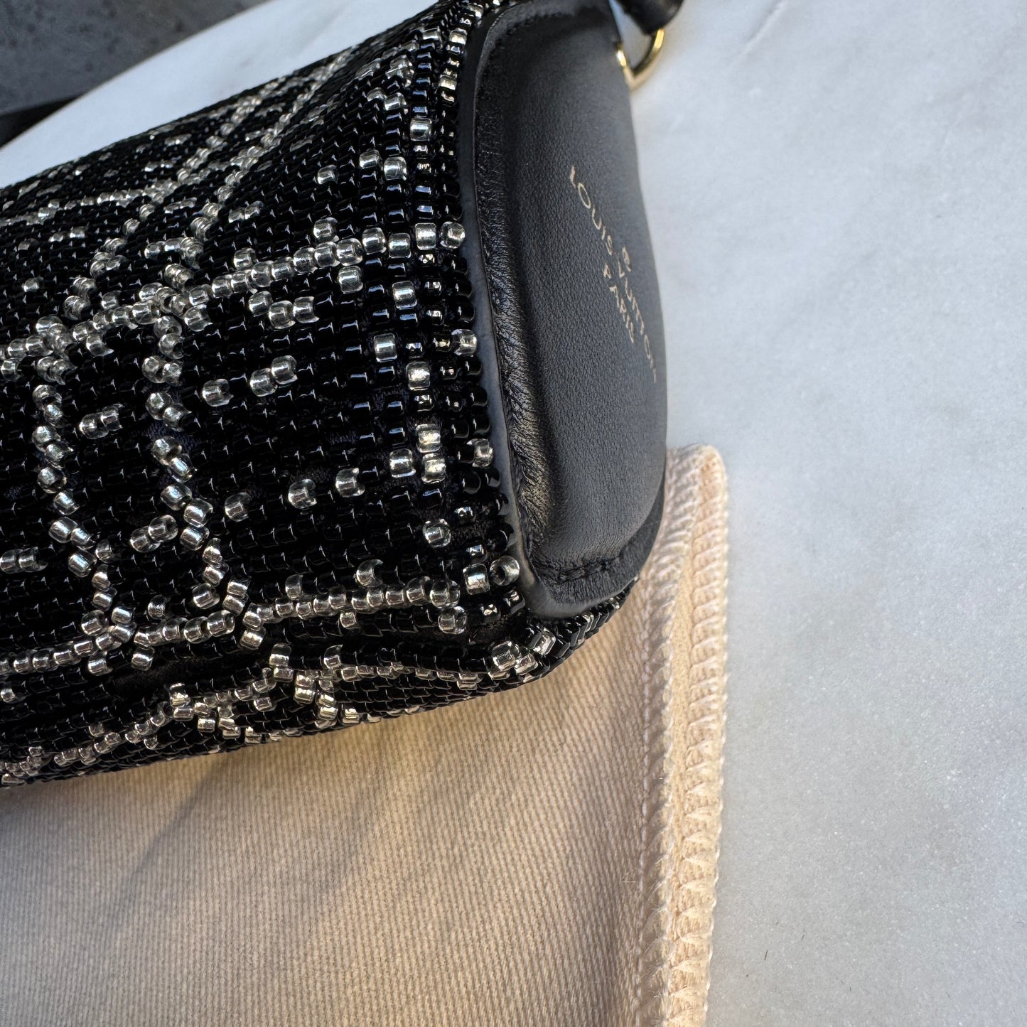 Louis Vuitton Beaded Pochette Tirette Limited Edition Shoulder Bag