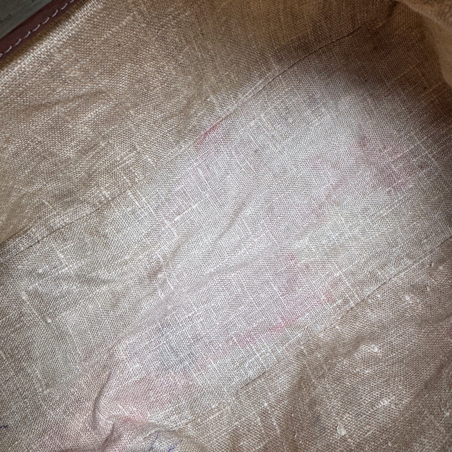 Fendi FF Leather Stitched Monogram Mamma Baguette