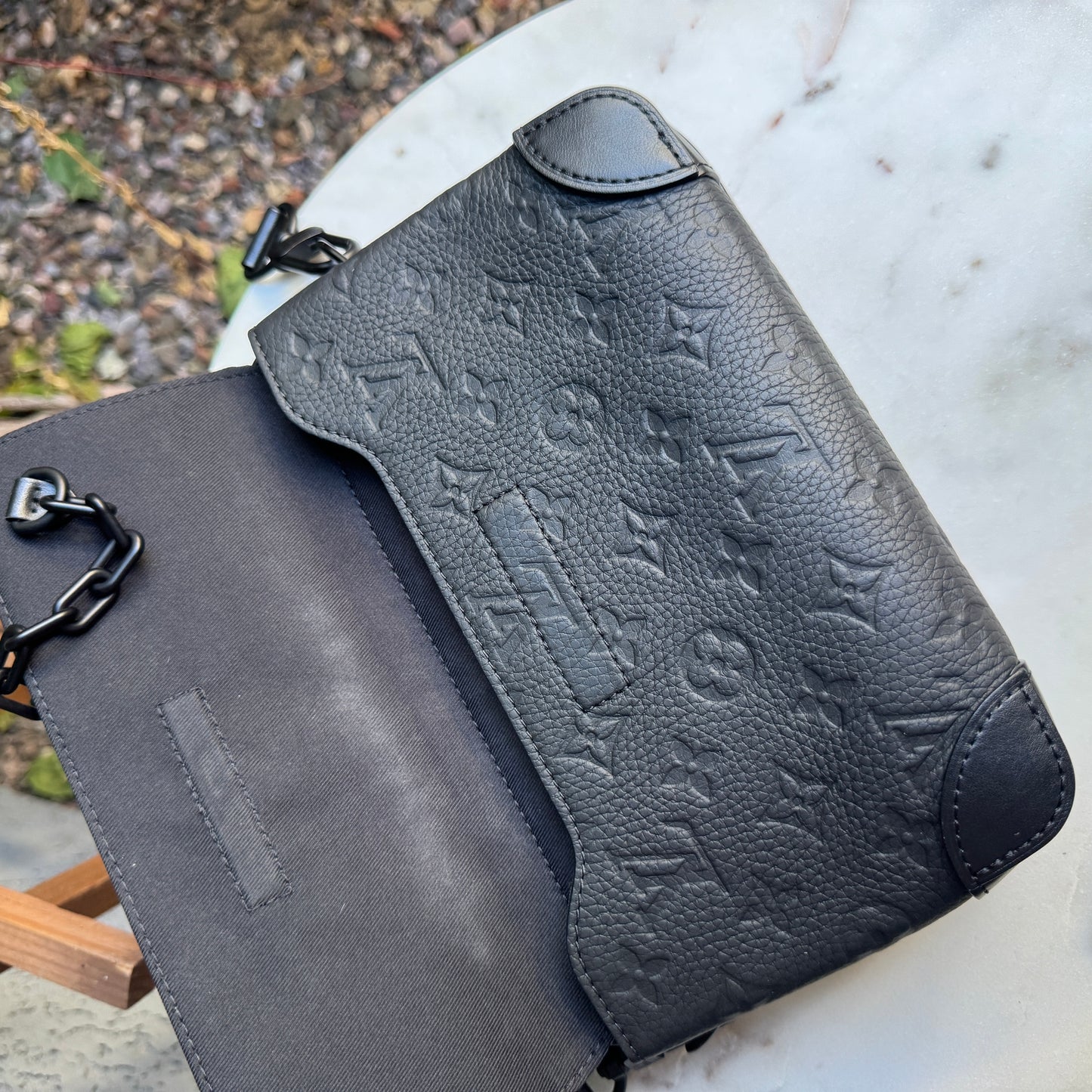 Louis Vuitton Monogram Taurillon Leather Steamer Messenger Crossbody