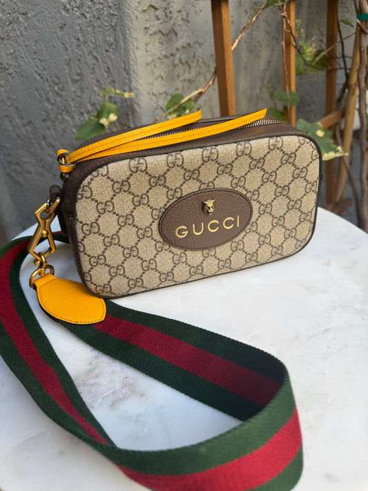 Gucci Vintage Neo Supreme Monogram Web Crossbody