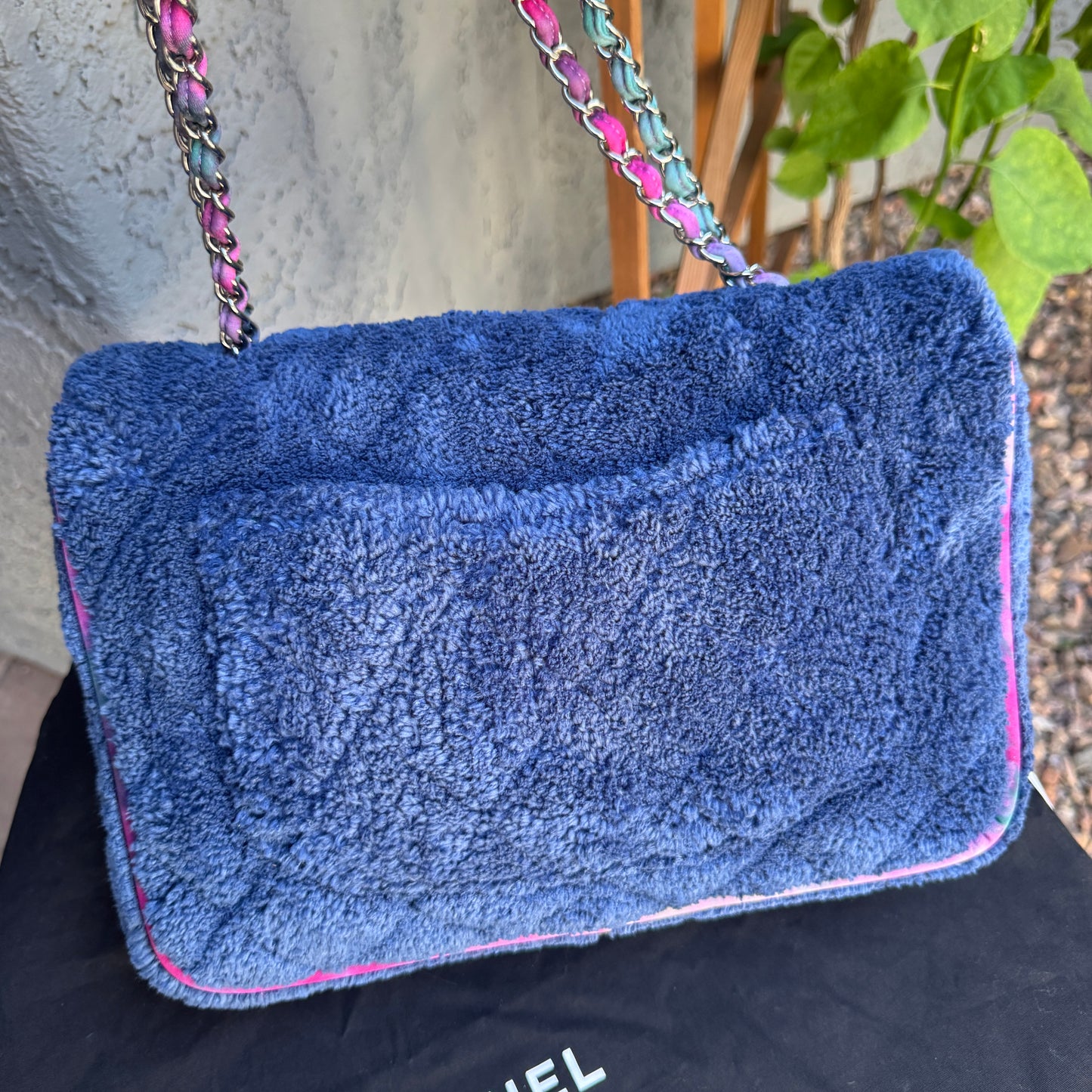 Chanel Terry Cloth Maxi Flap Bag