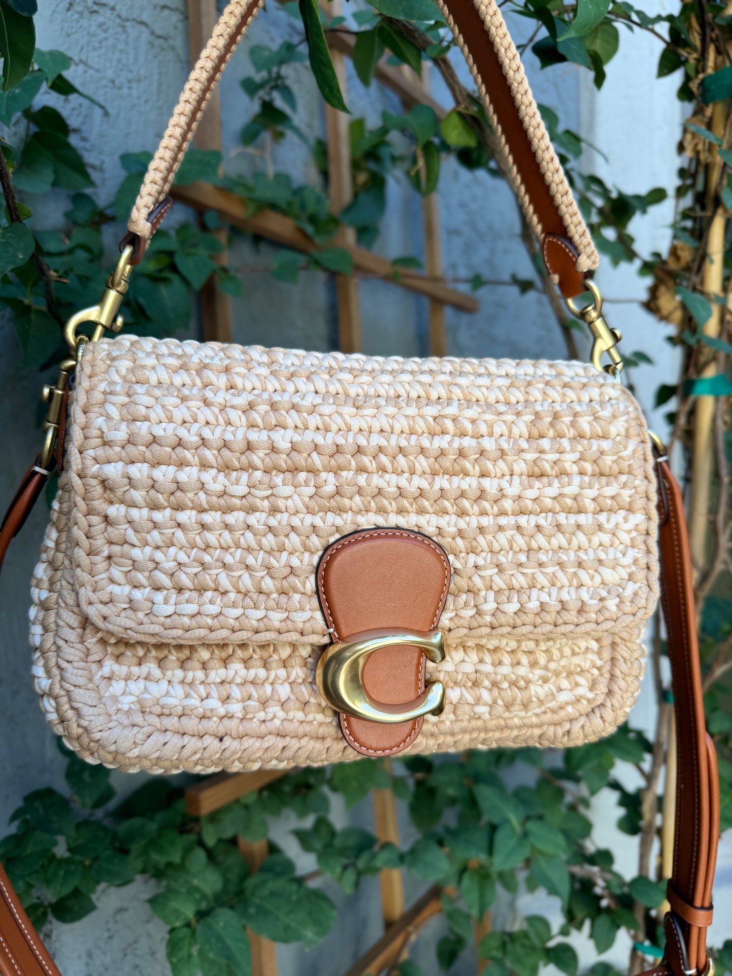Coach Crochet Soft Tabby Shoulder Bag