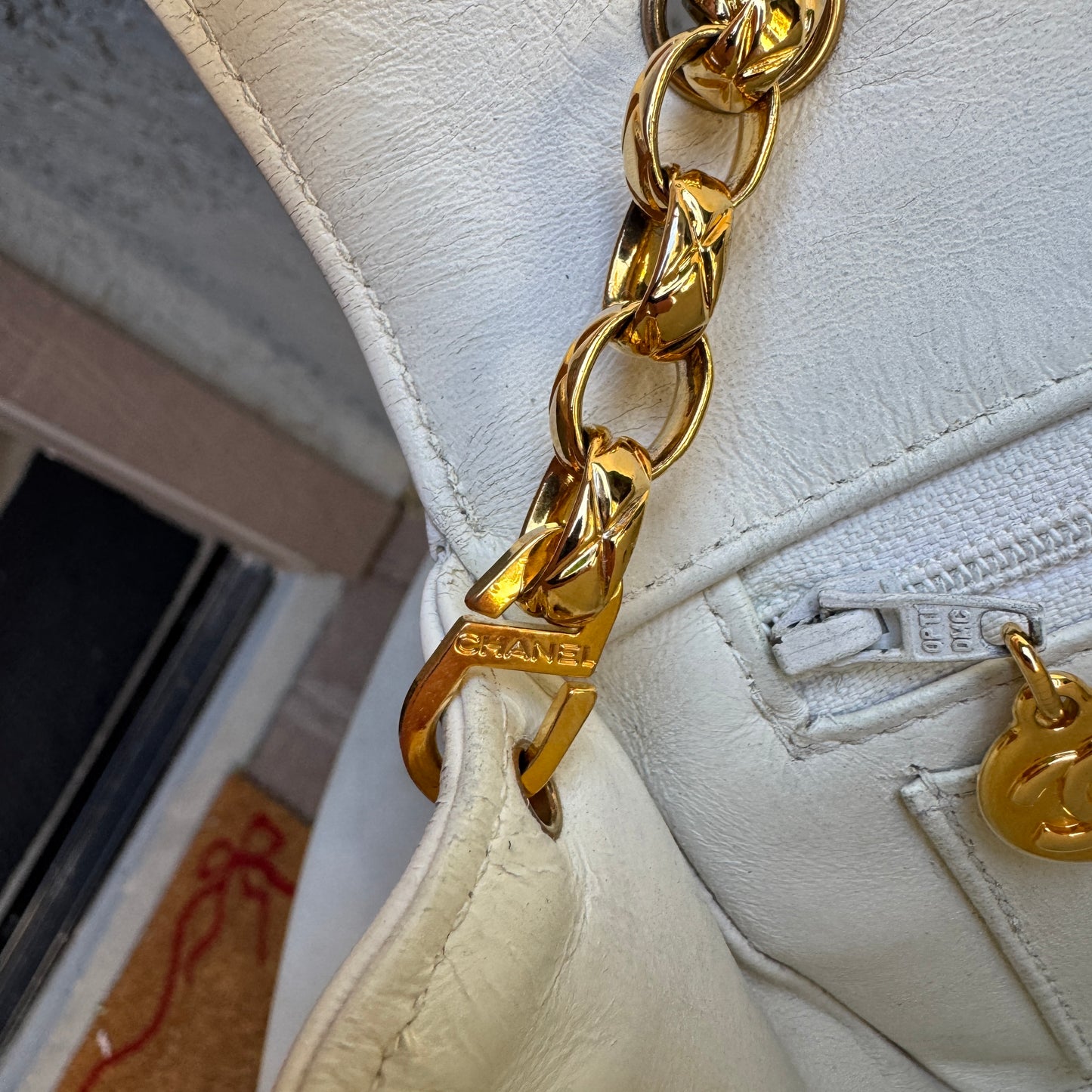 Chanel Diana Vintage Quilted Lambskin Small Single Flap Shoulder Bag