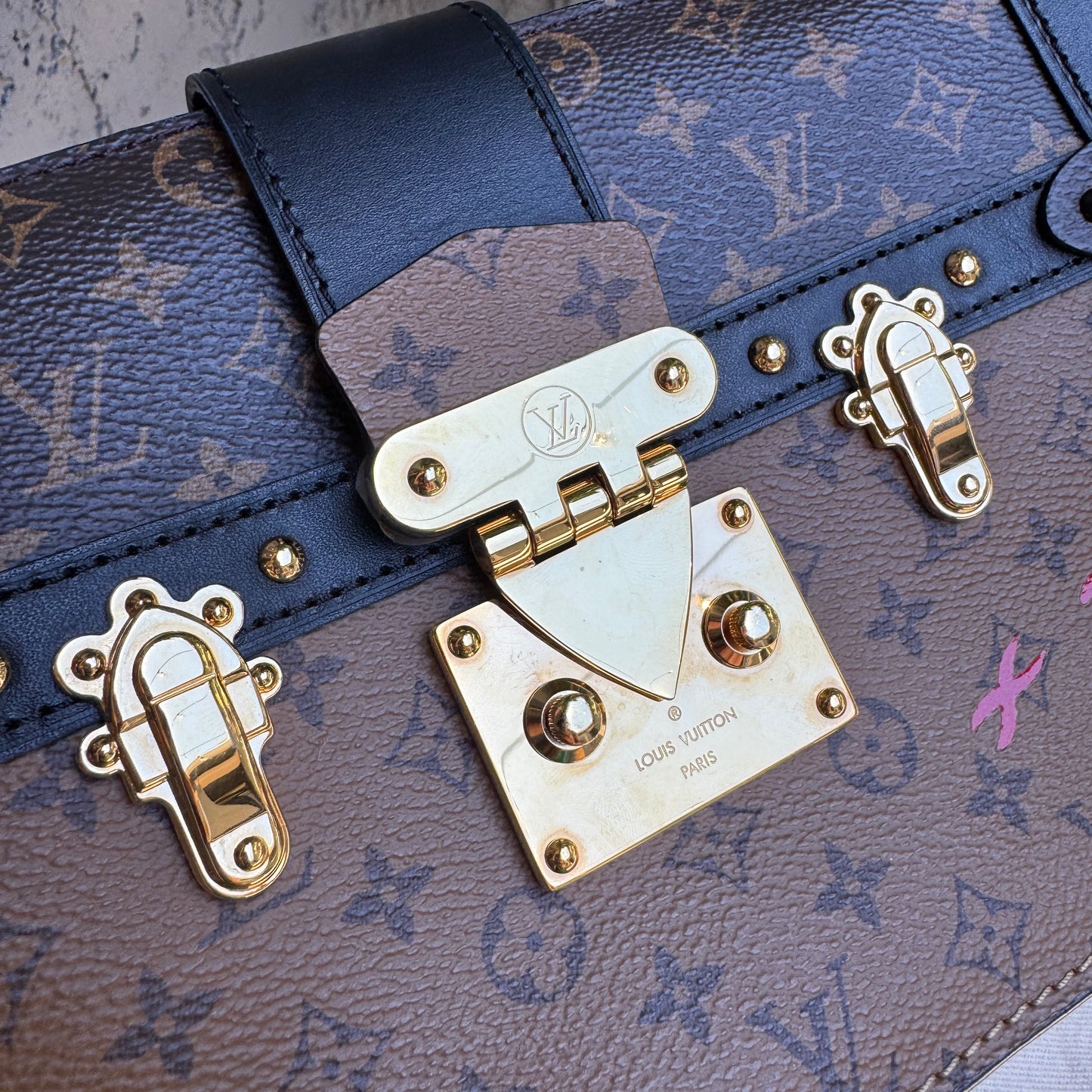 Louis Vuitton Reverse Monogram Trunk Clutch
