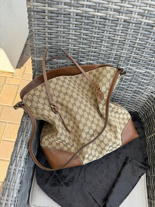 Gucci Monogram Bree Foldover Tote